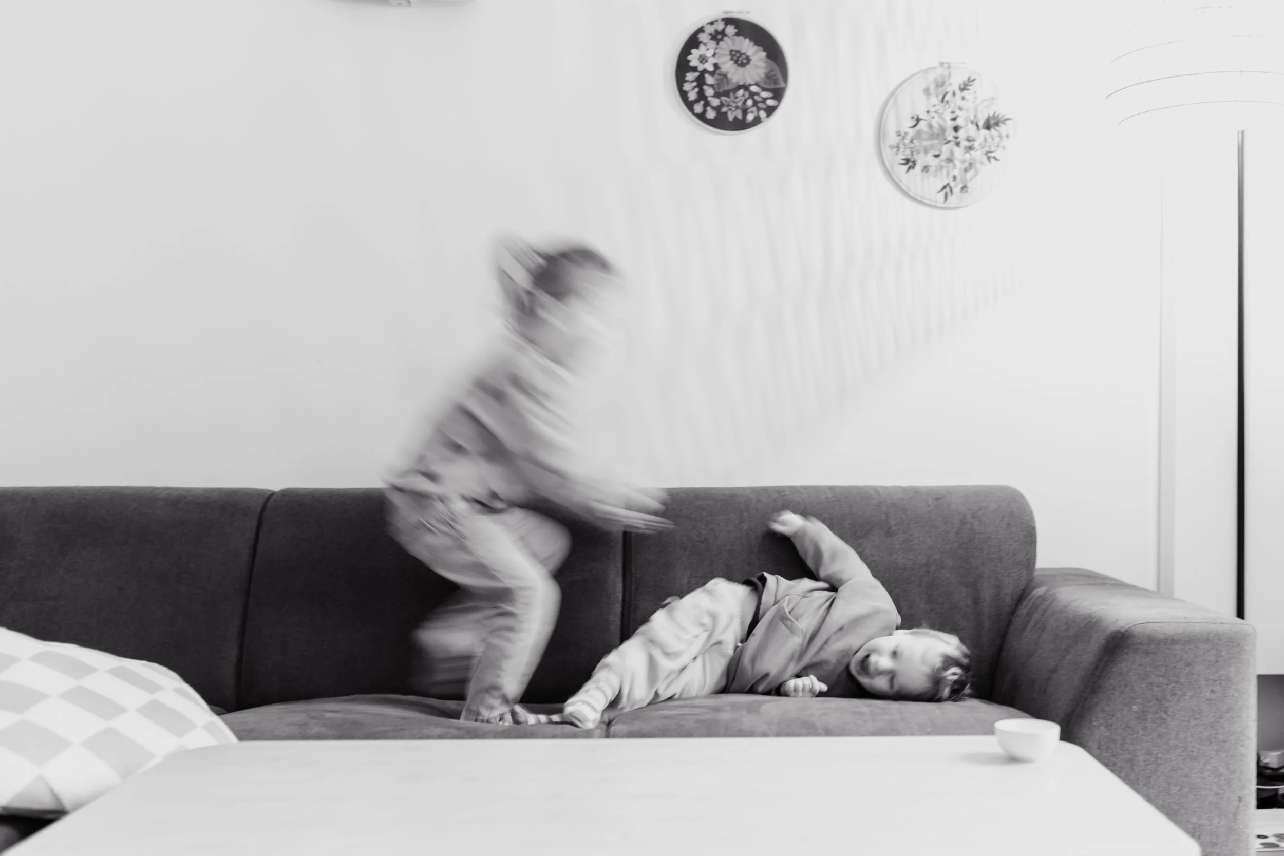 Fotoshoot kinderen spelen gezinsfotografie