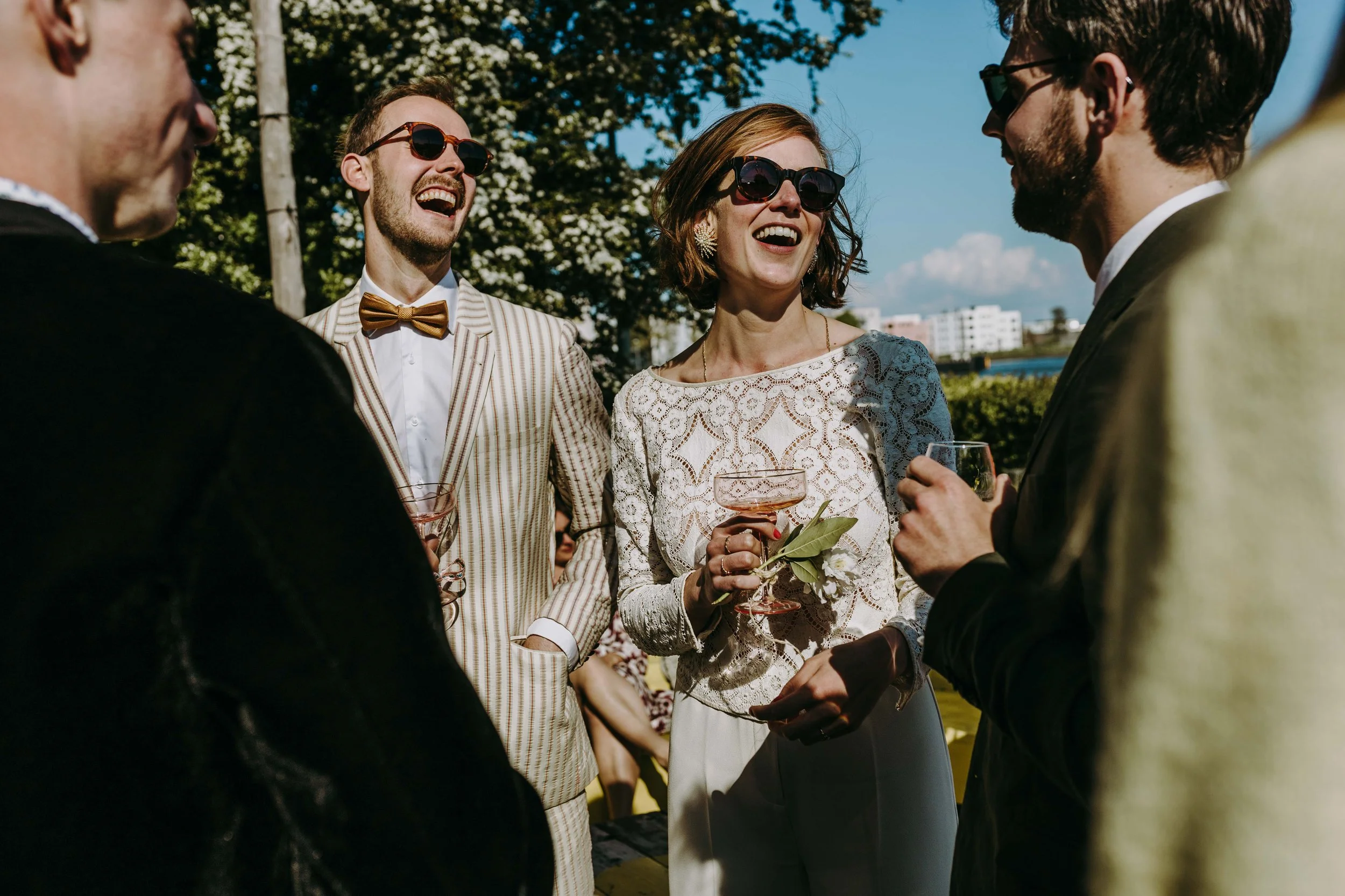 Amsterdam bruiloft fotografie buiten