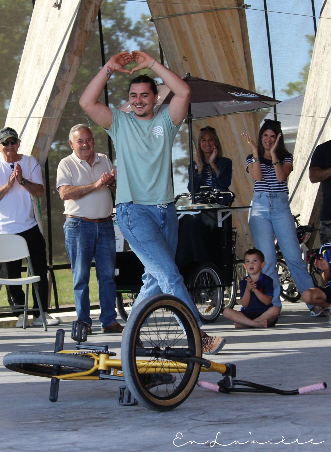 Démonstration de bmx flat au Teich