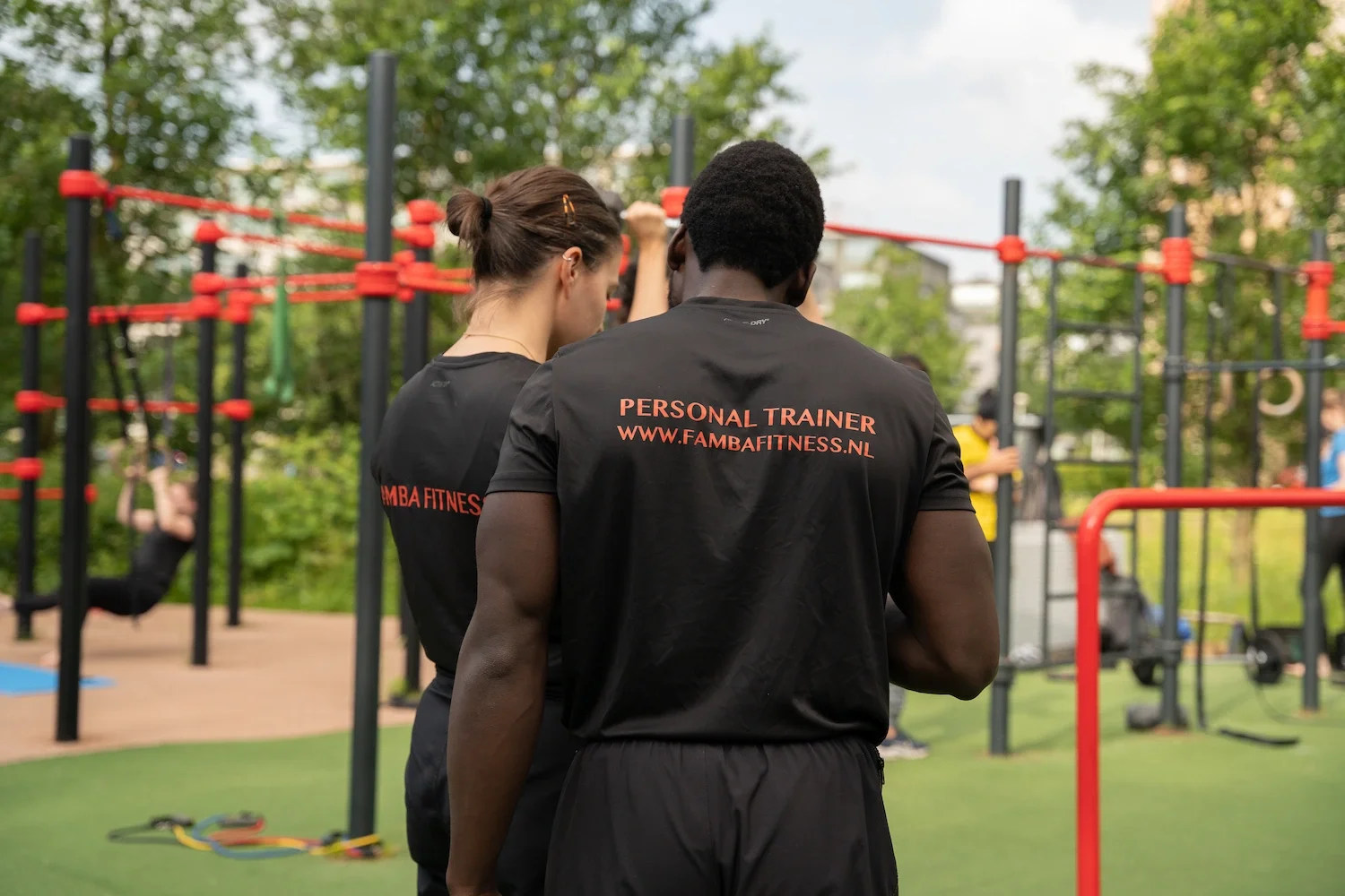 A PERSONAL TRAINING SESSION AT FAMBA FITNESS IN REMBRANDTPARK AMSTERDAM 
