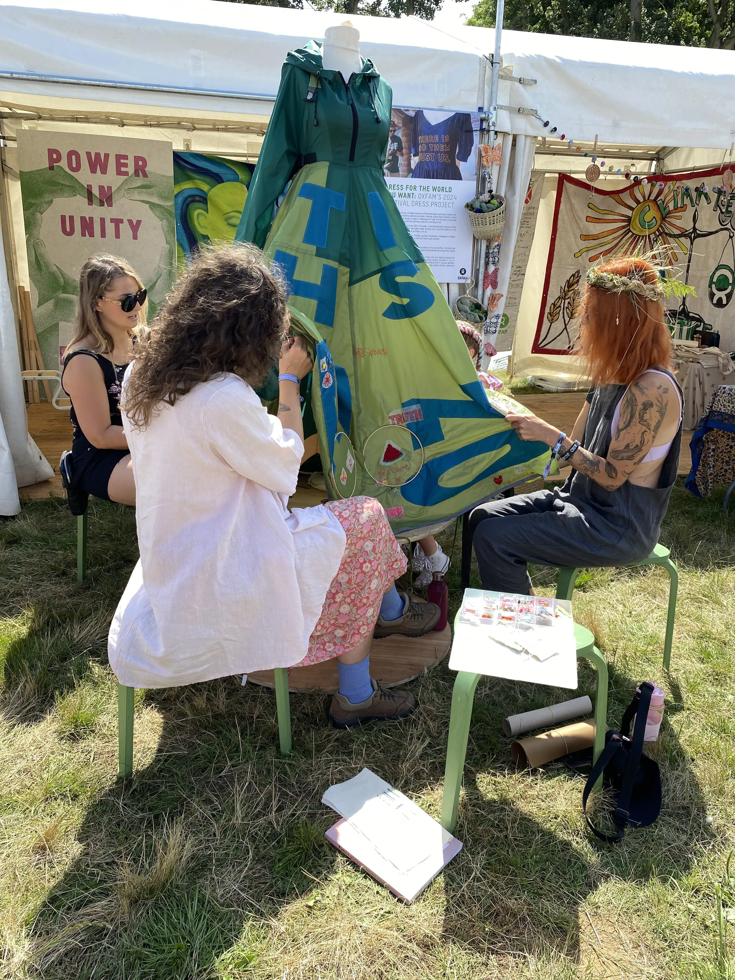 Oxfam Tent Dress 2024: Dress for the World you want. Latitude Festival