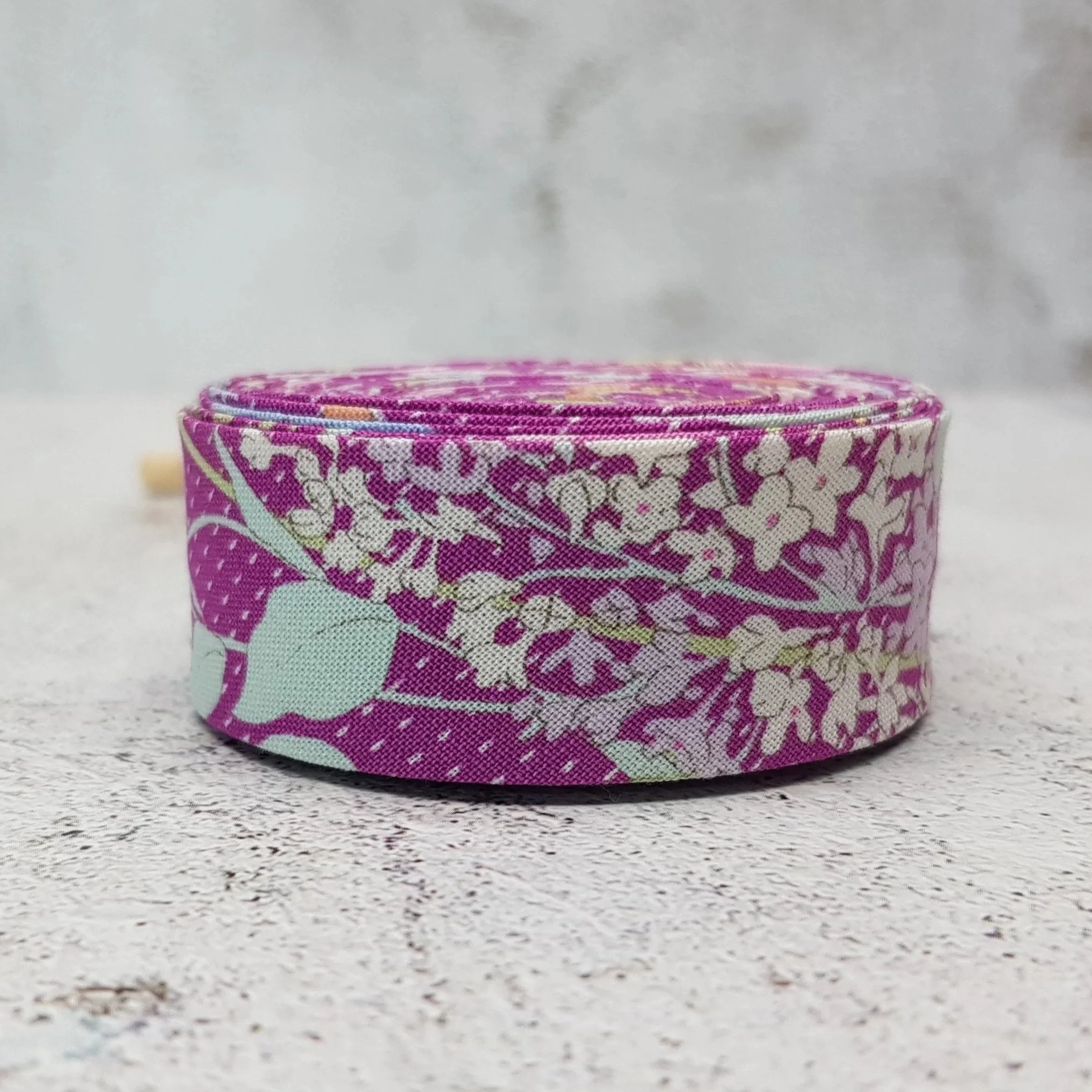 Purple bias binding tape, 25mm/1inch, Tilda