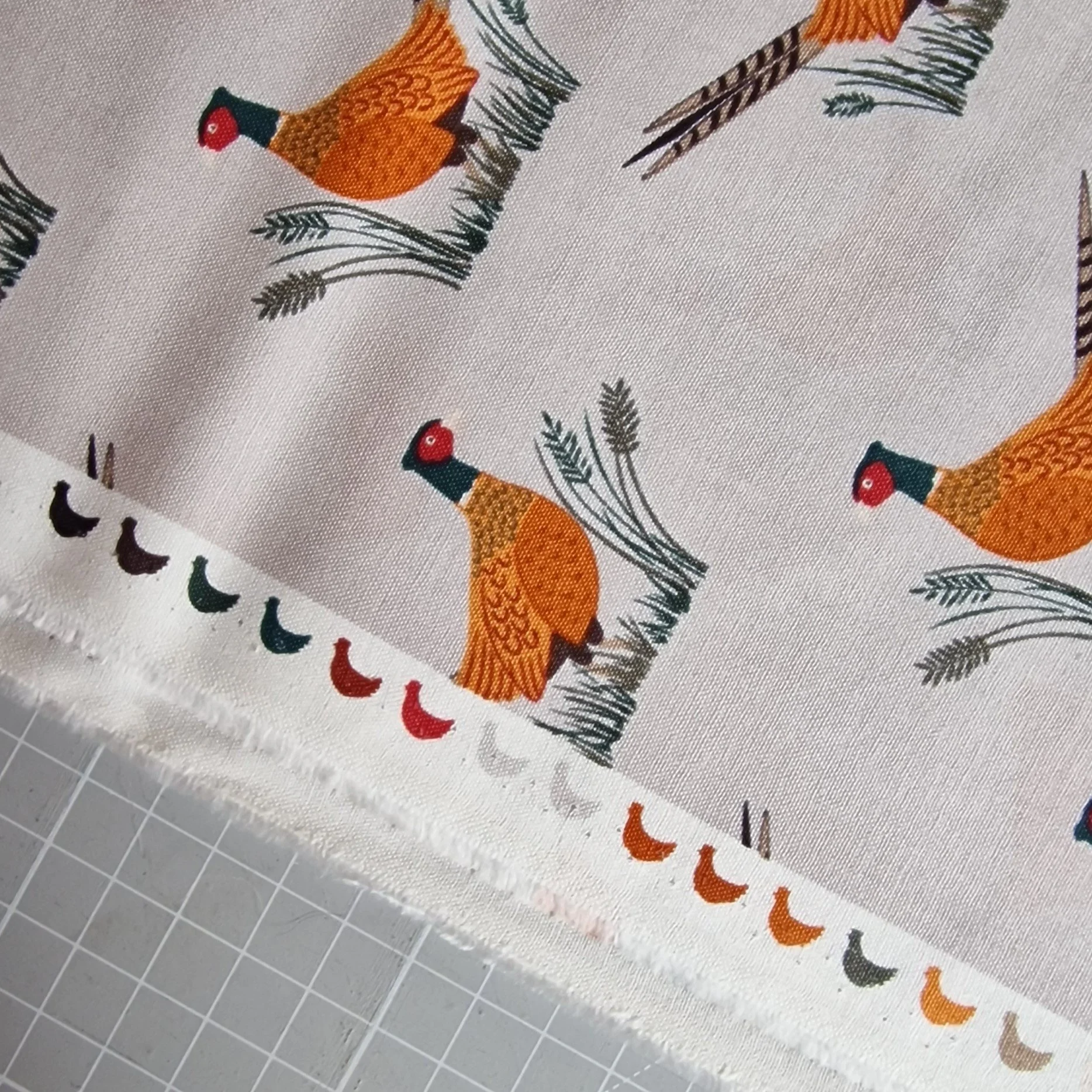 Lewis and Irene dark cream fabric