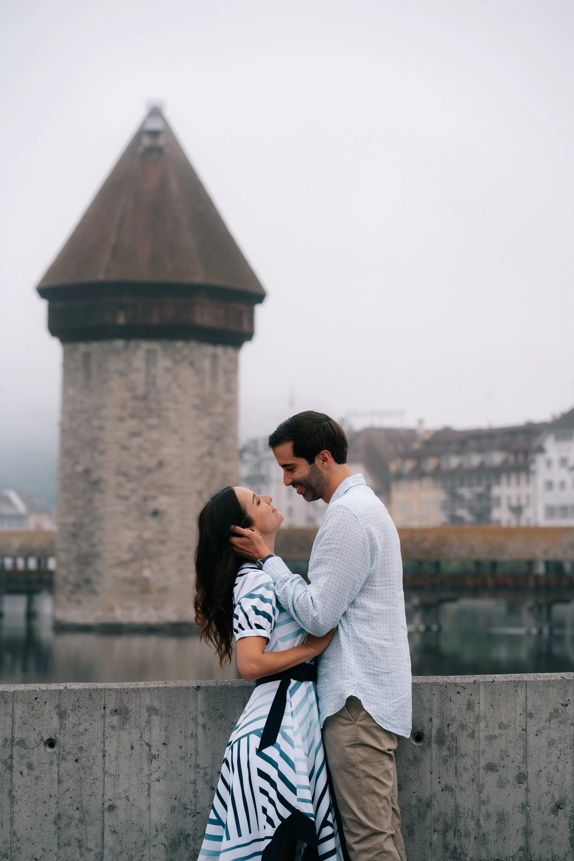 Misty Morning Couple Photoshoot in Luzern, Switzerland
