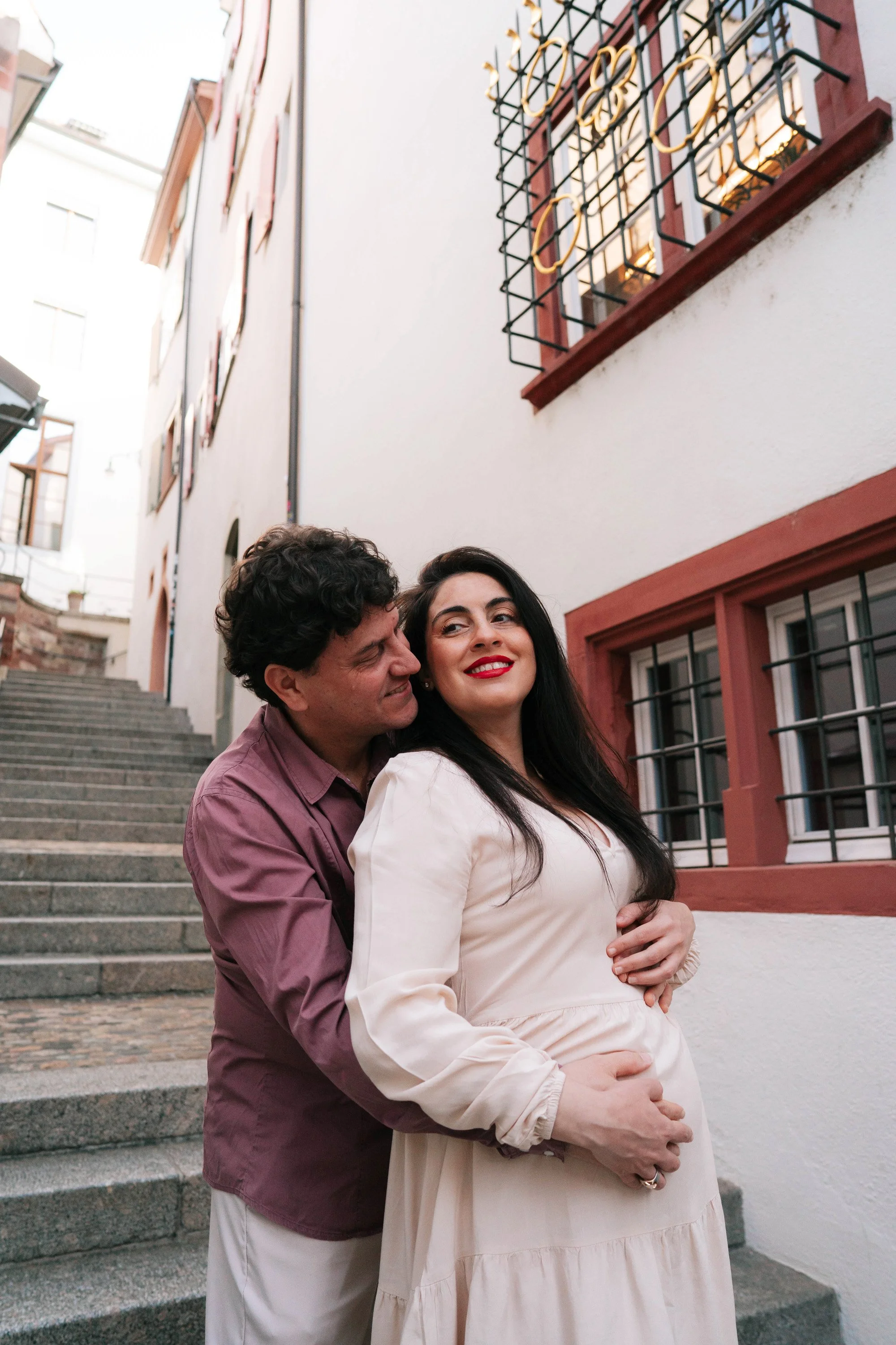 Maternity Photoshoot in Basel Old Town