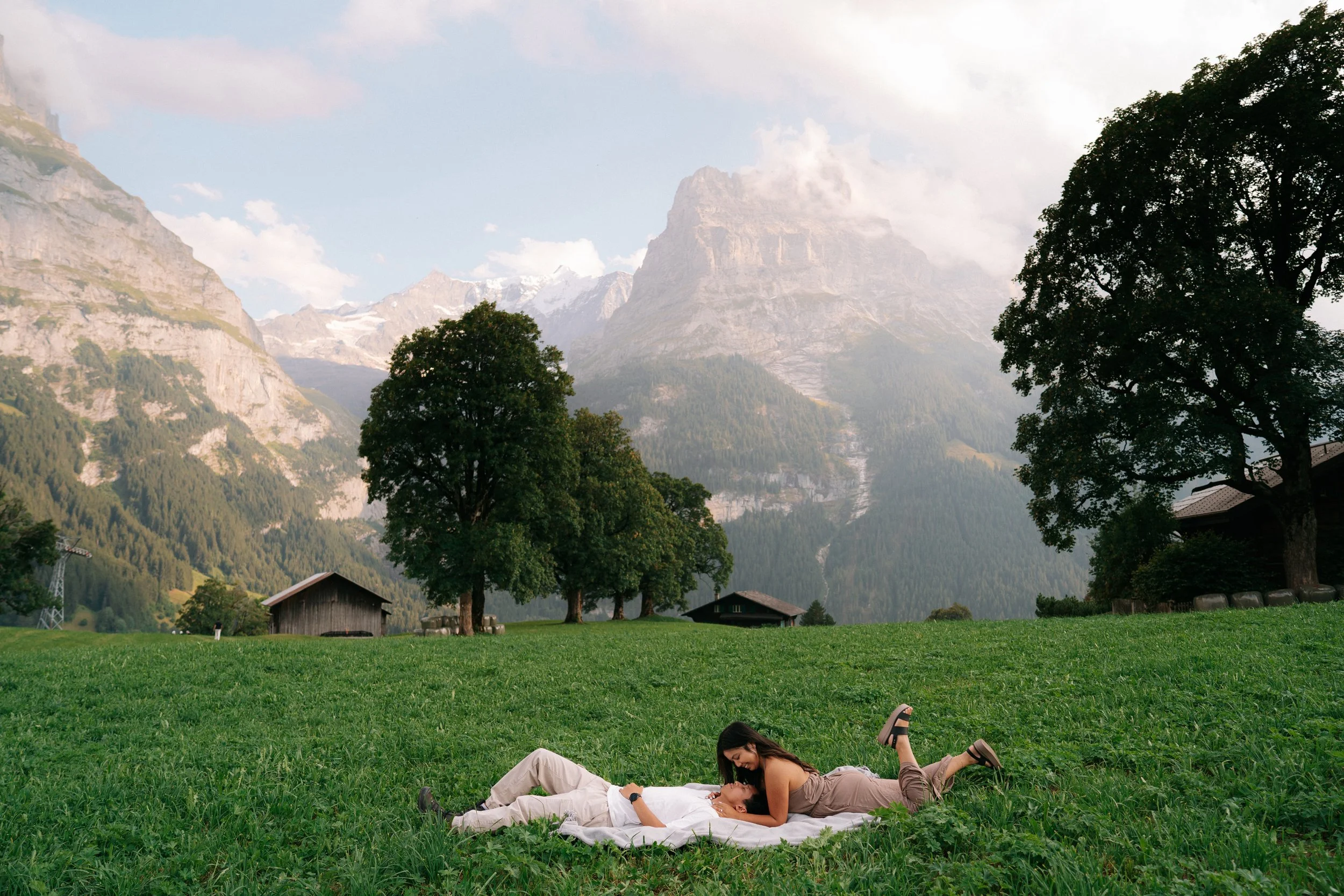 Cinematic Couples Photoshoot in Grindelwald, Switzerland – Fairytale Mountain Portraits