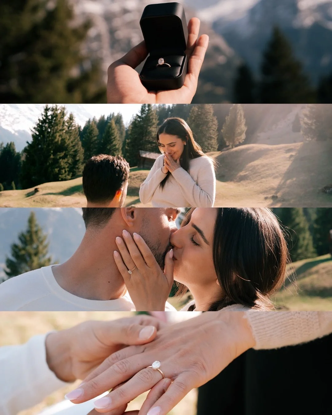 Maya had absolutely NO idea 🥹✨

Bar simply told her they were going for a little walk in beautiful Grindelwald during early spring&hellip; little did she know, he had secretly planned the most beautiful days of their lives 🤍

As they were walking, 