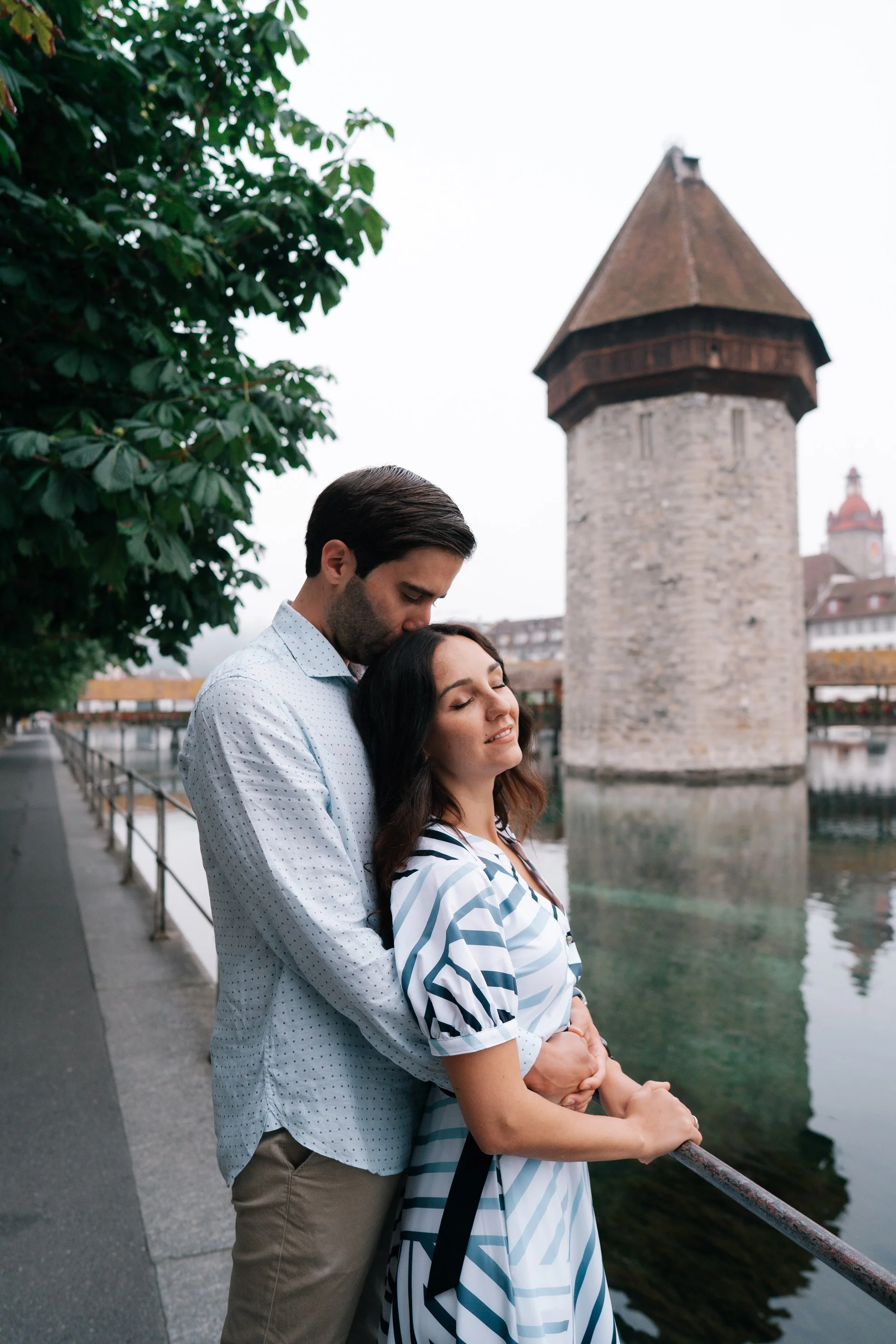 Riverside Couple Photoshoot in Lucerne, Switzerland