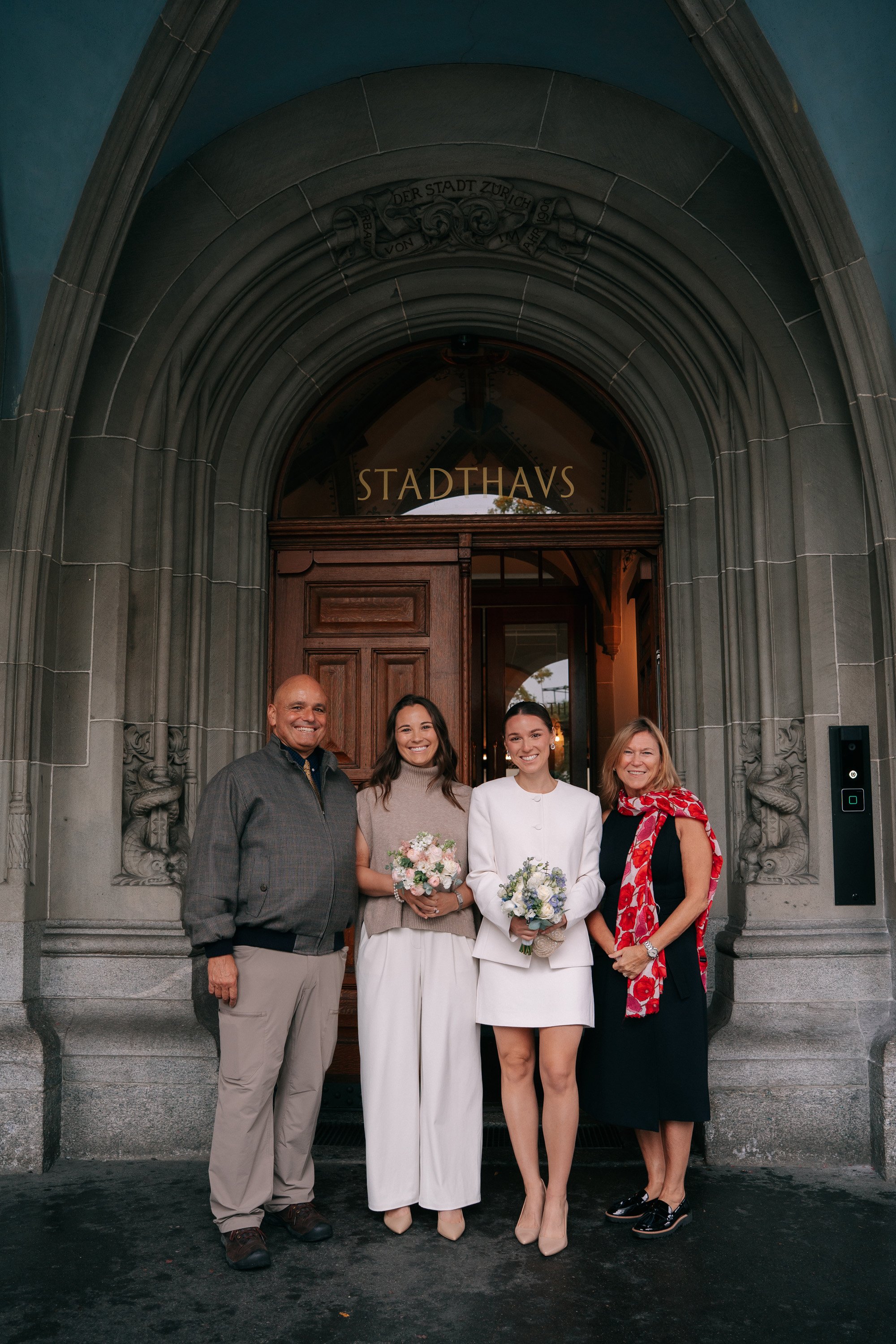 Outdoor Wedding Photos at Stadthaus Zurich