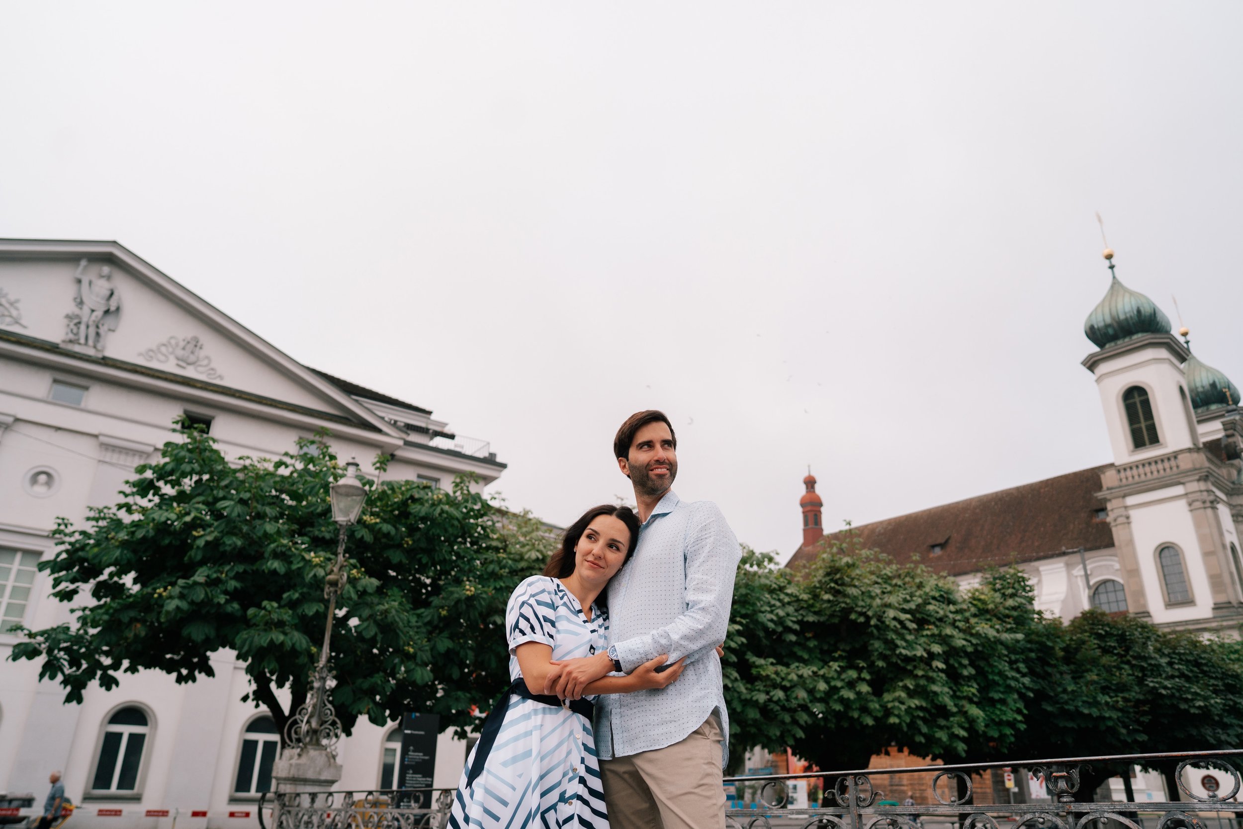 Swiss Couple Photoshoot in Lucerne | Embracing Moments
