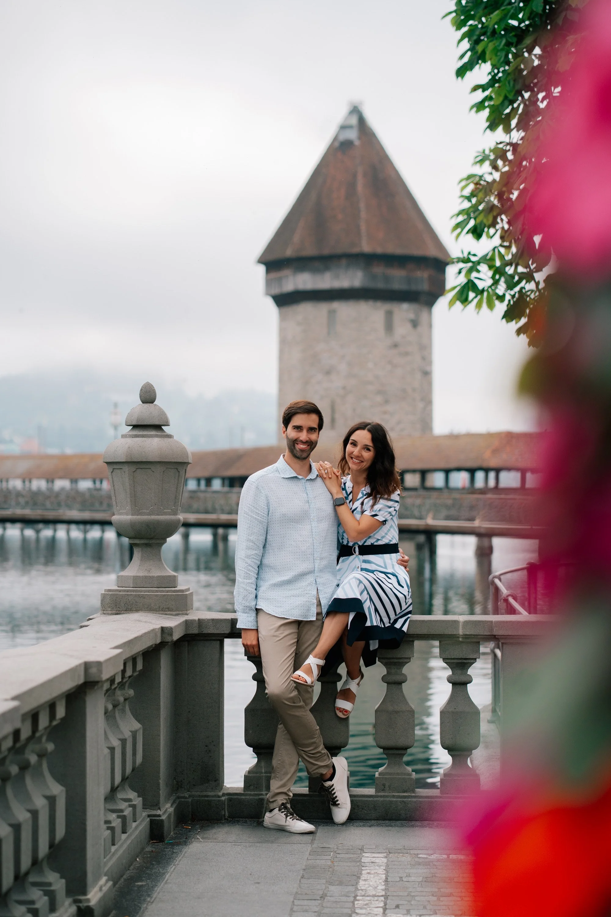 Floral Romance in Lucerne | Couple Photoshoot Switzerland