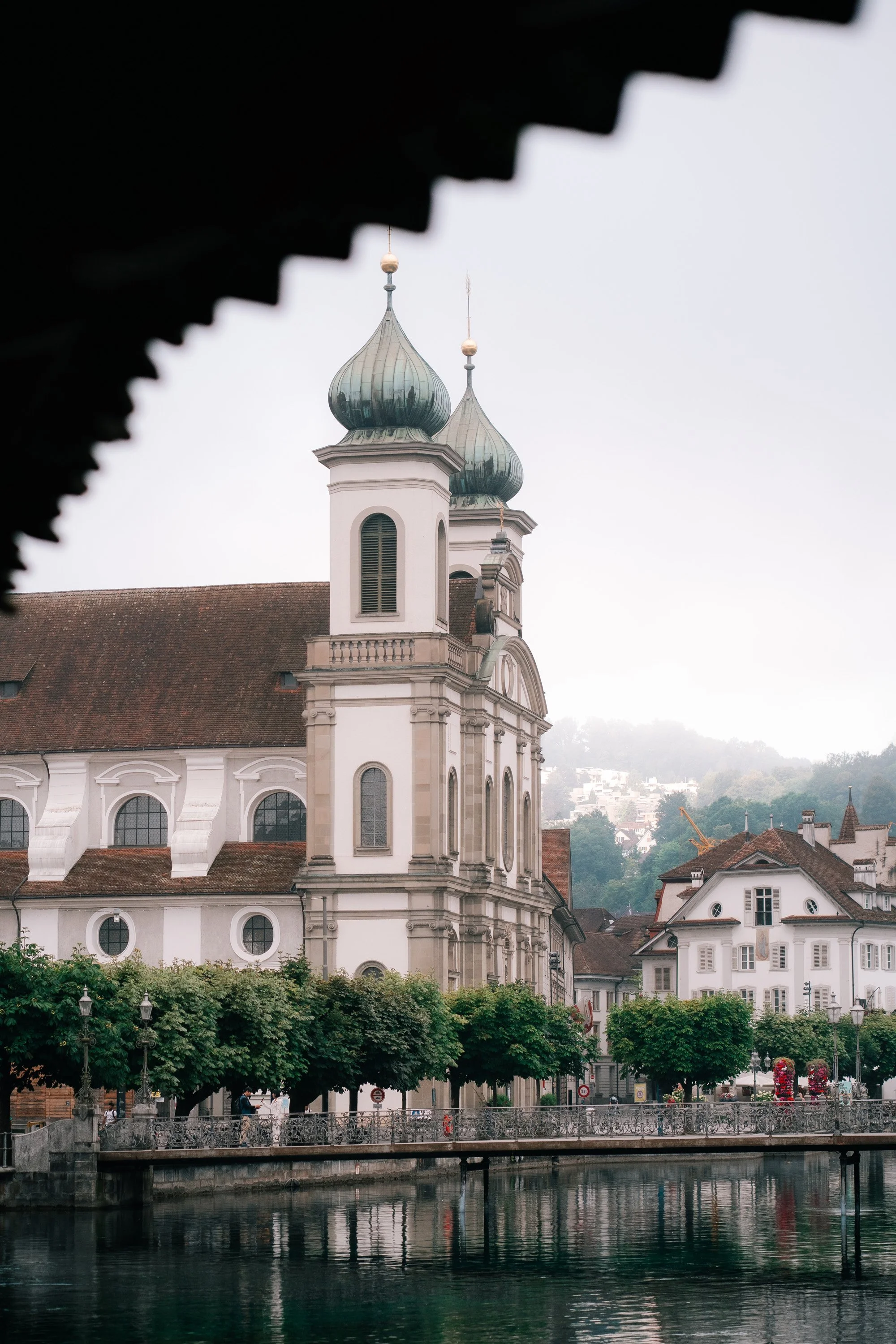 Lucerne Church Landscape View | Switzerland Photography