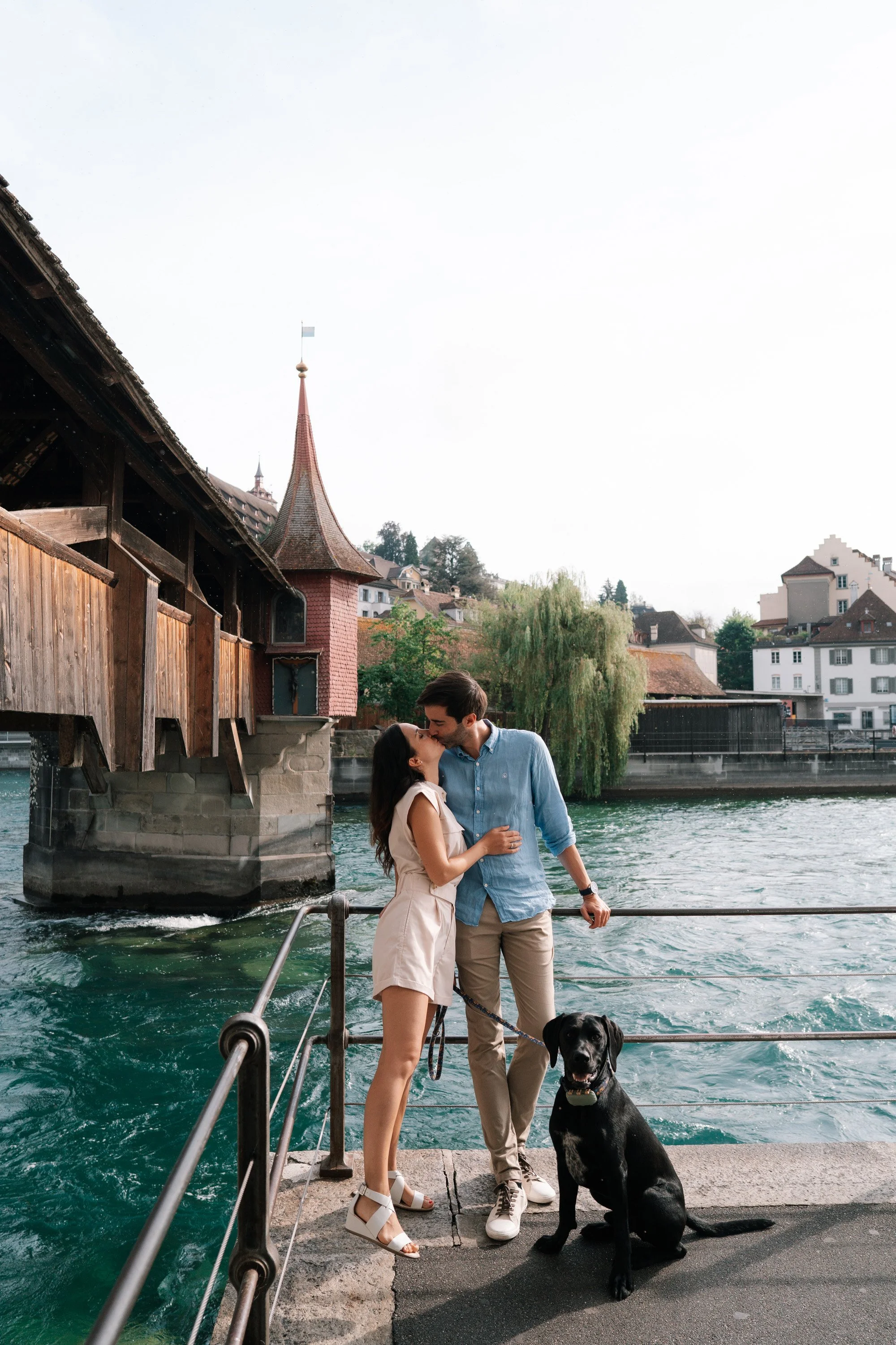Pet-Friendly Couple Photos in Lucerne | Switzerland Photographer