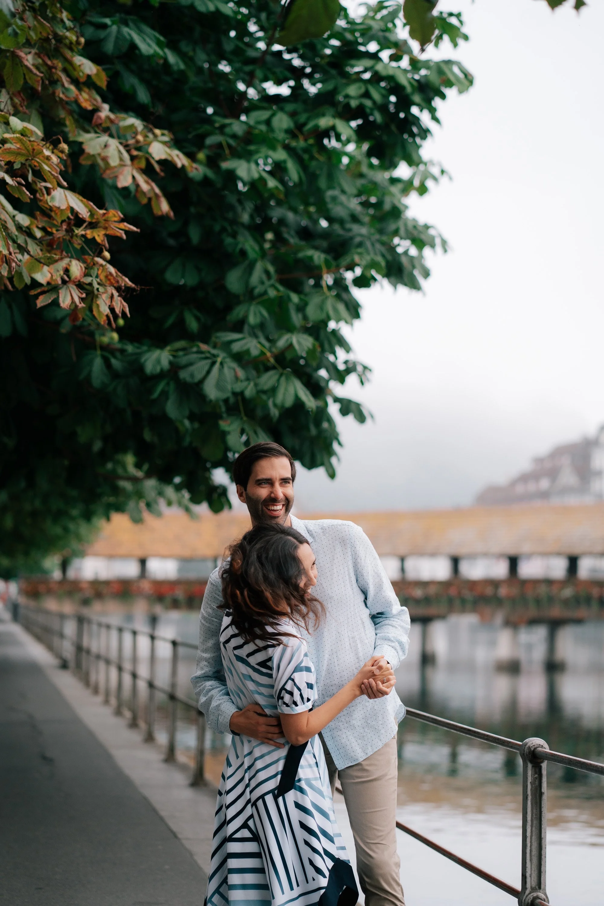 Lucerne Riverside Love Story | Vacation Couple Photoshoot