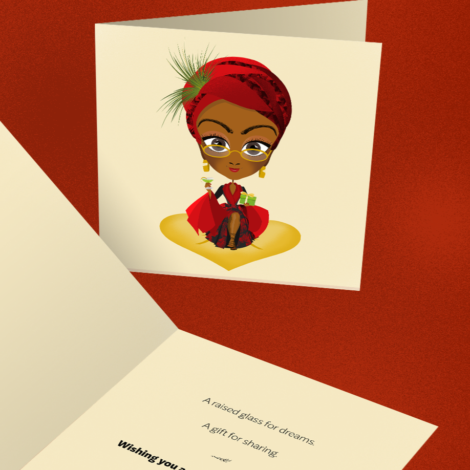 Festive Greeting Card Illustration
