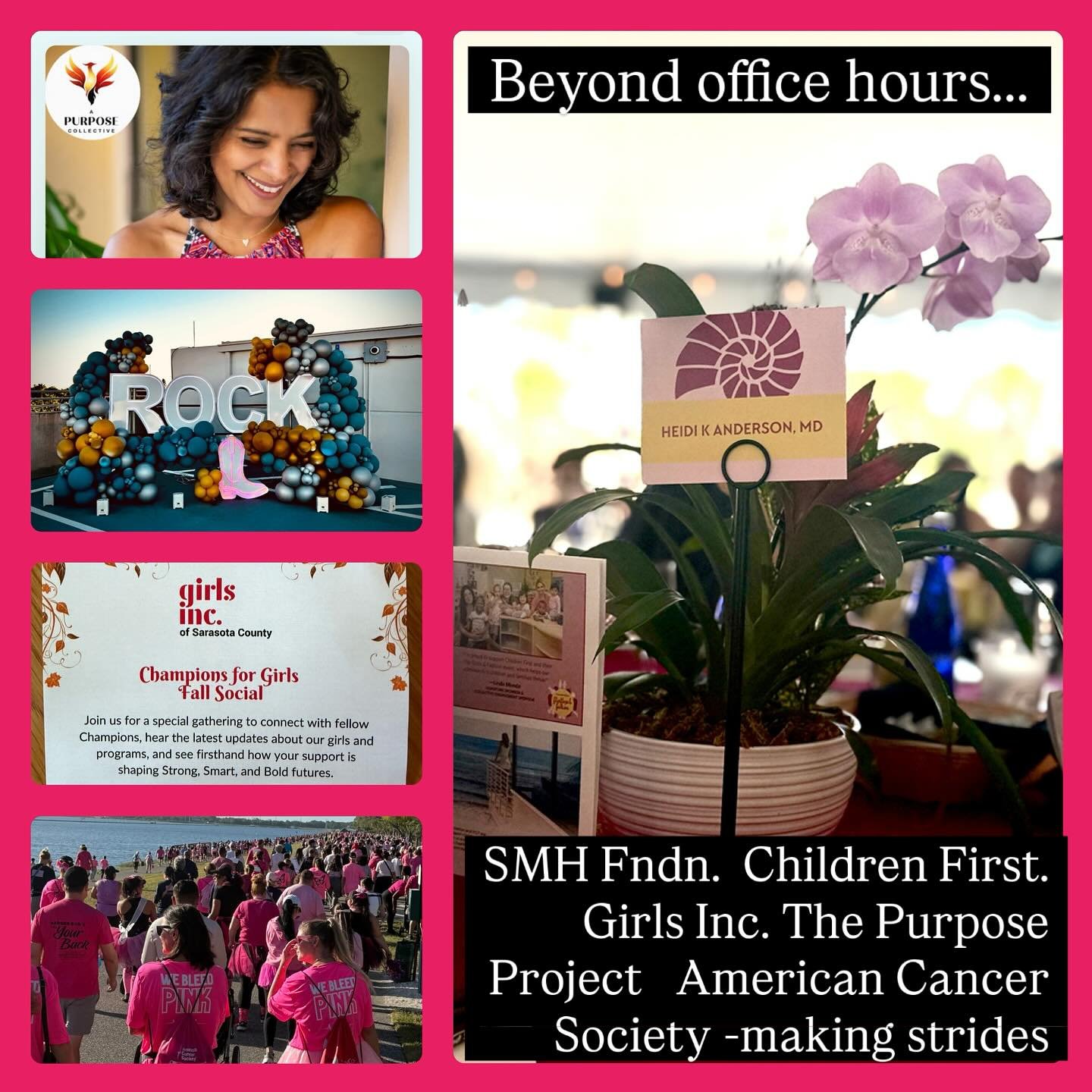 Week in review!  Giving is good.  Easy to help within the SRQ community &amp; beyond. #sarasotamemorialhealthcarefoundation #girlsincsrq #childrenfirst #flipflopluncheon #americancancersociety #makingstrides #smhjellisoncancerinstitute #skinvitalitym