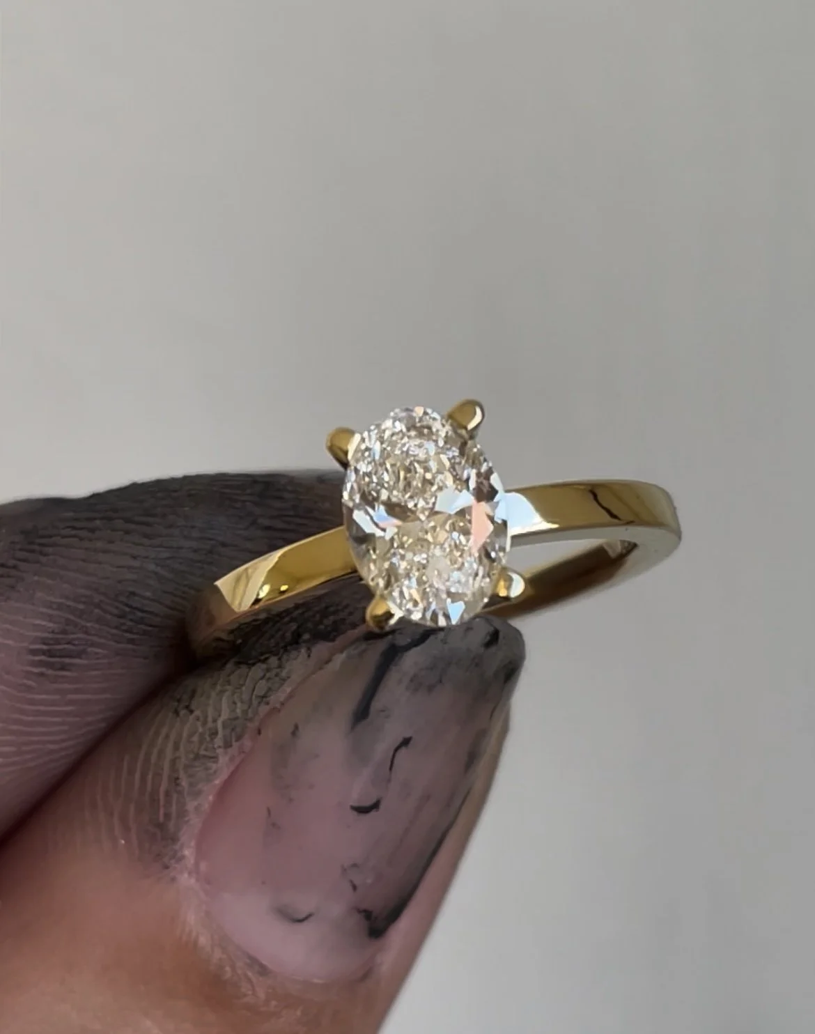 diamantring diamant guld 