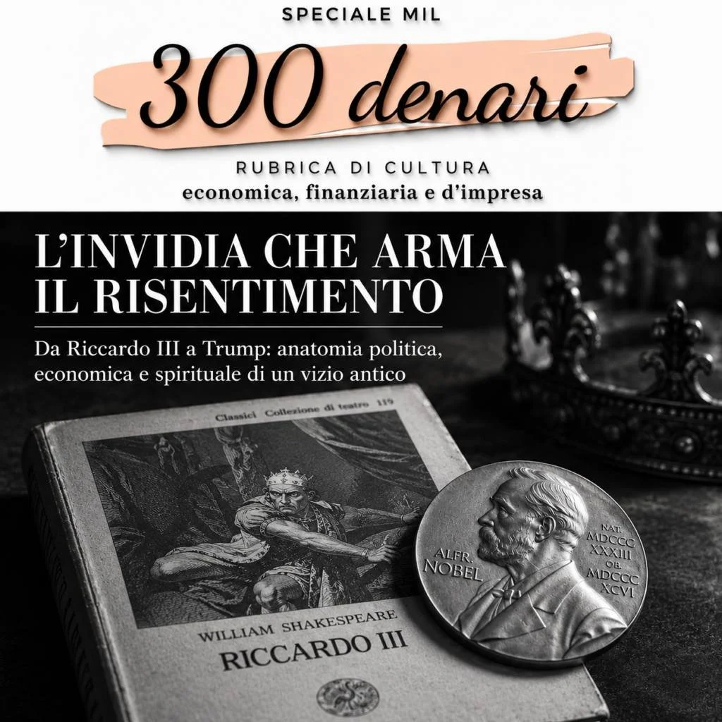 L’invidia che arma il risentimento. Da Riccardo III a Trump: anatomia politica, economica e spirituale di un vizio antico