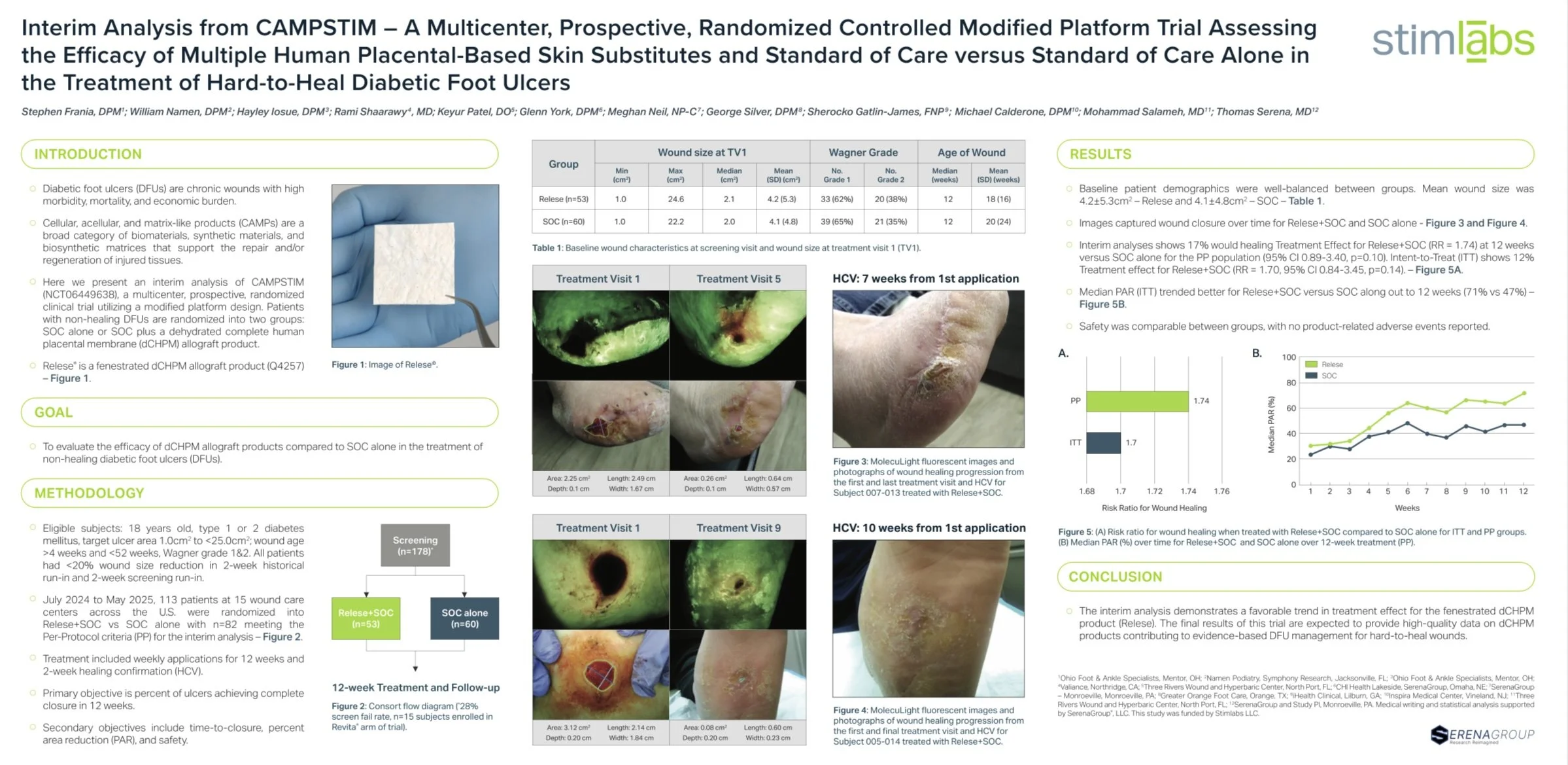 A man in a dark suit points at a scientific research poster displayed on a white board at a conference or academic event.