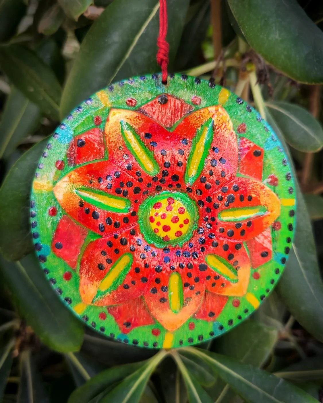 Flower ... Wooden wall hanging