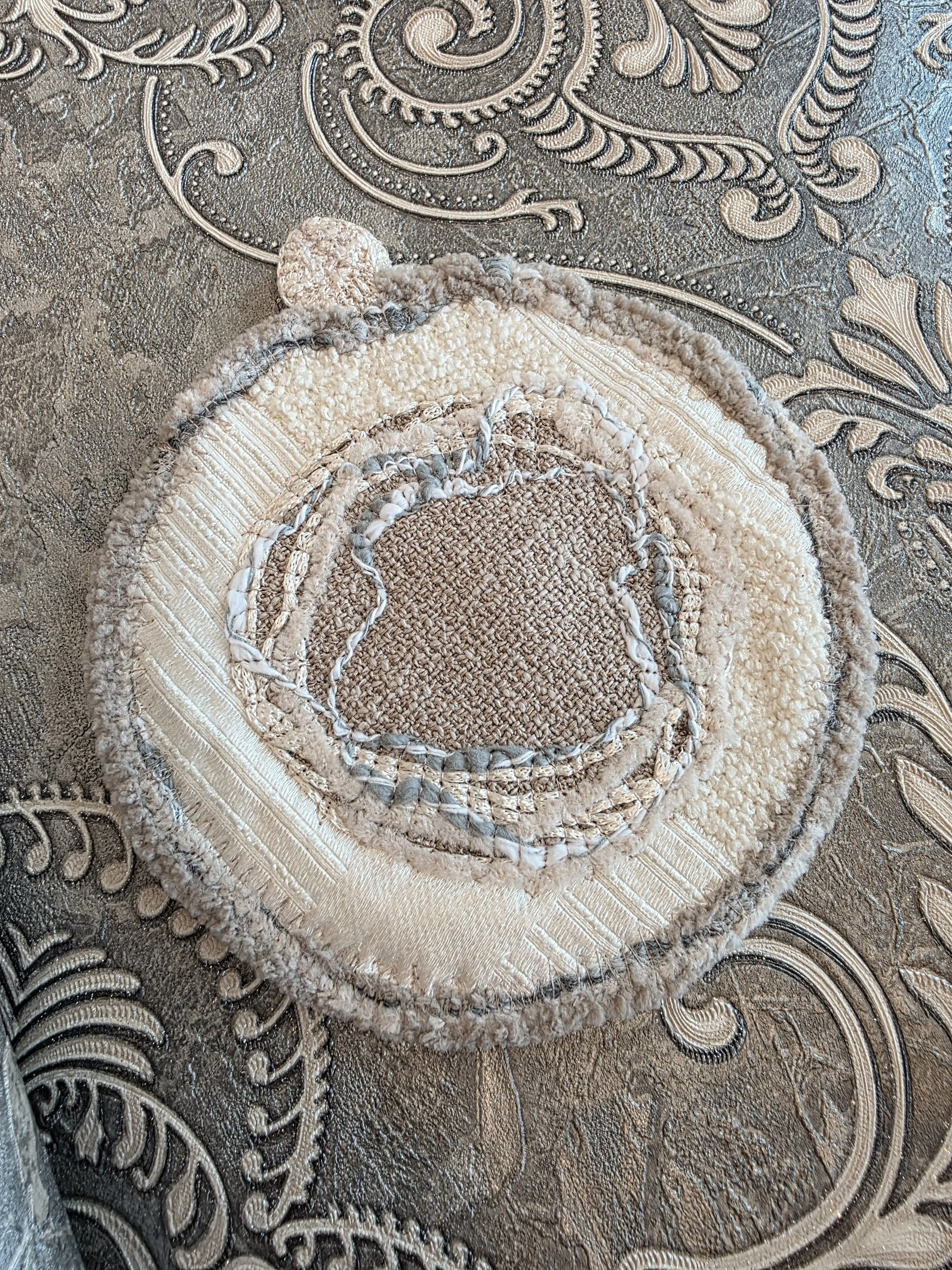 Handmade Round Fabric Pouch