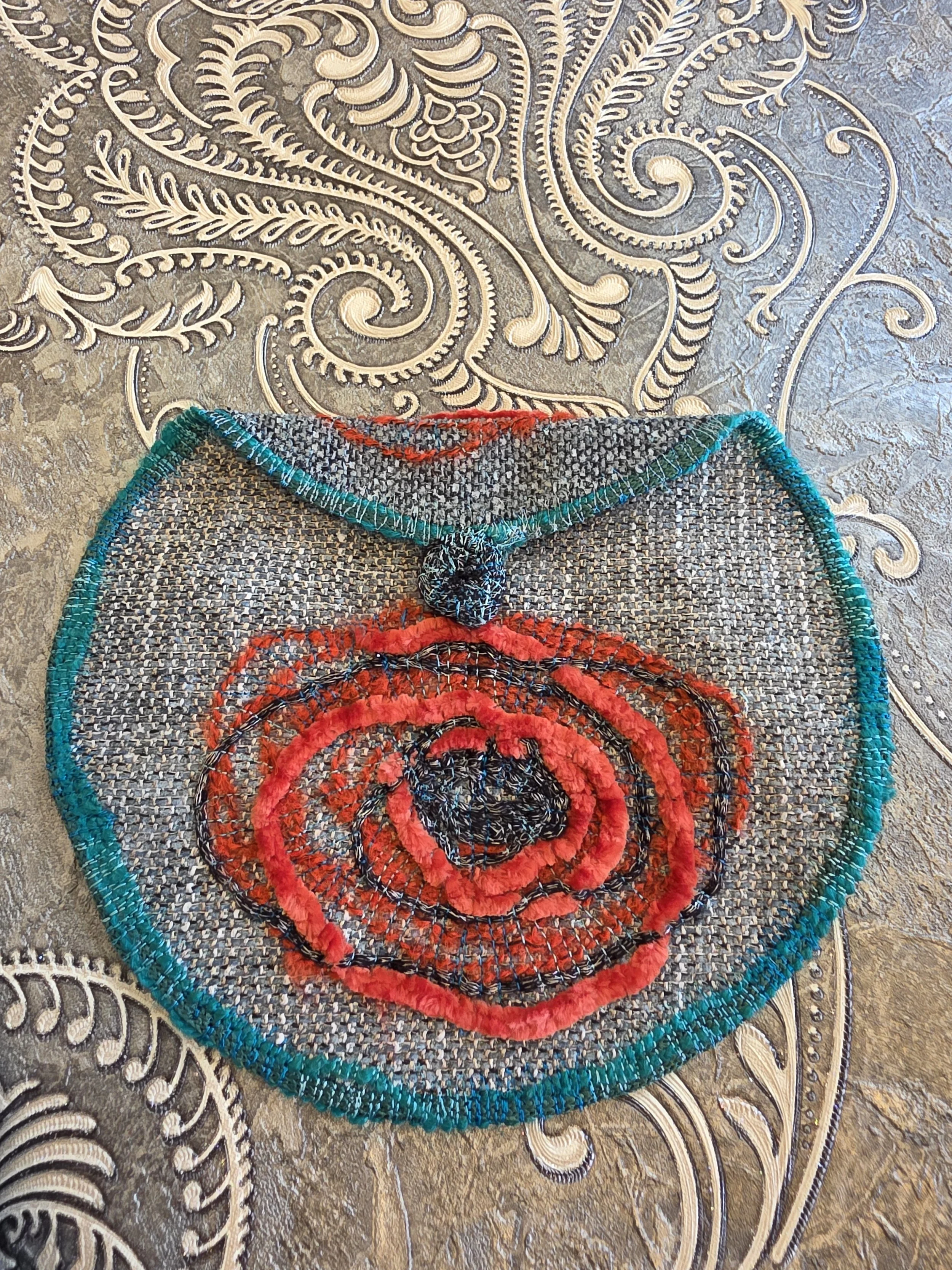 Handmade Round Fabric Pouch