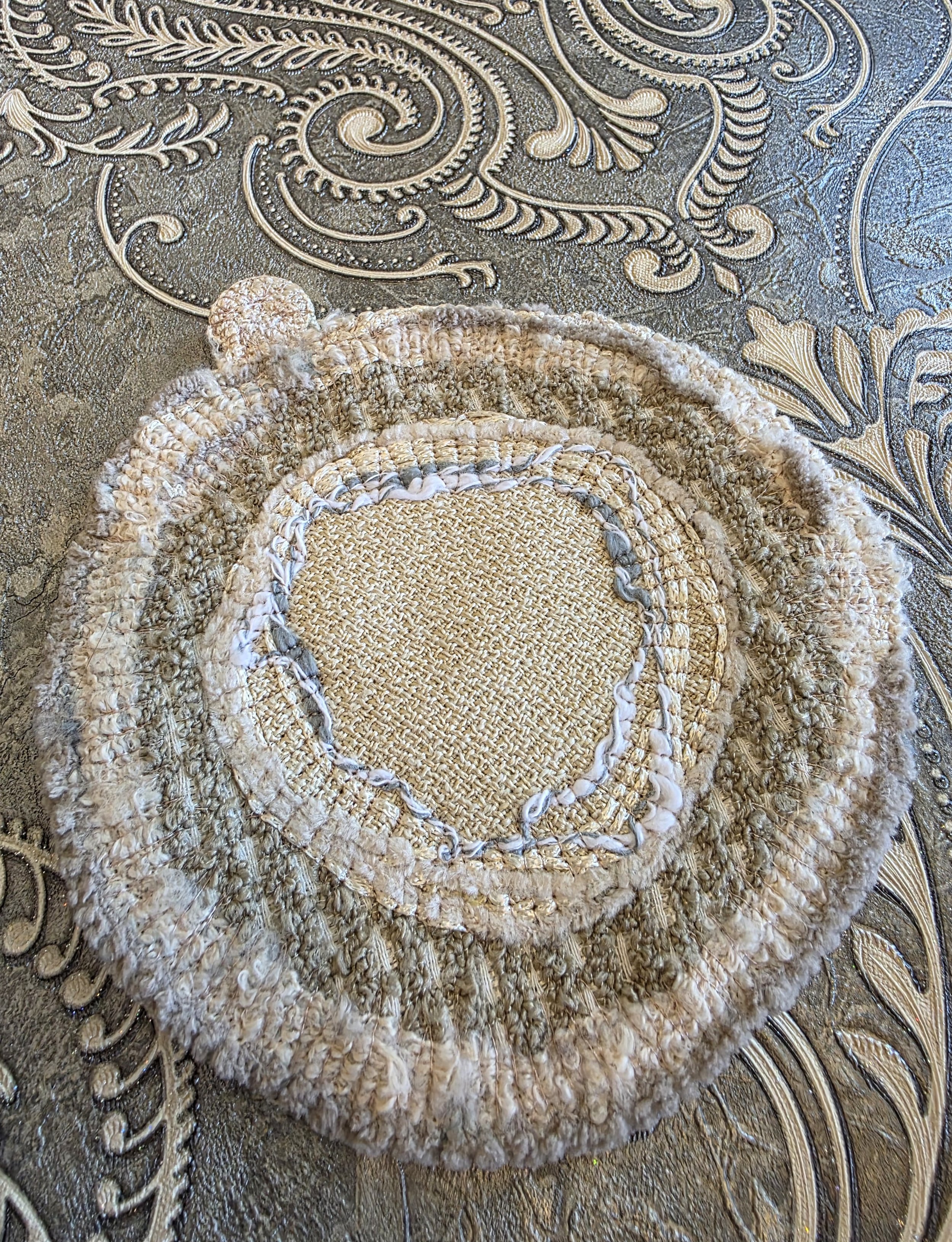 Handmade Round Fabric Pouch