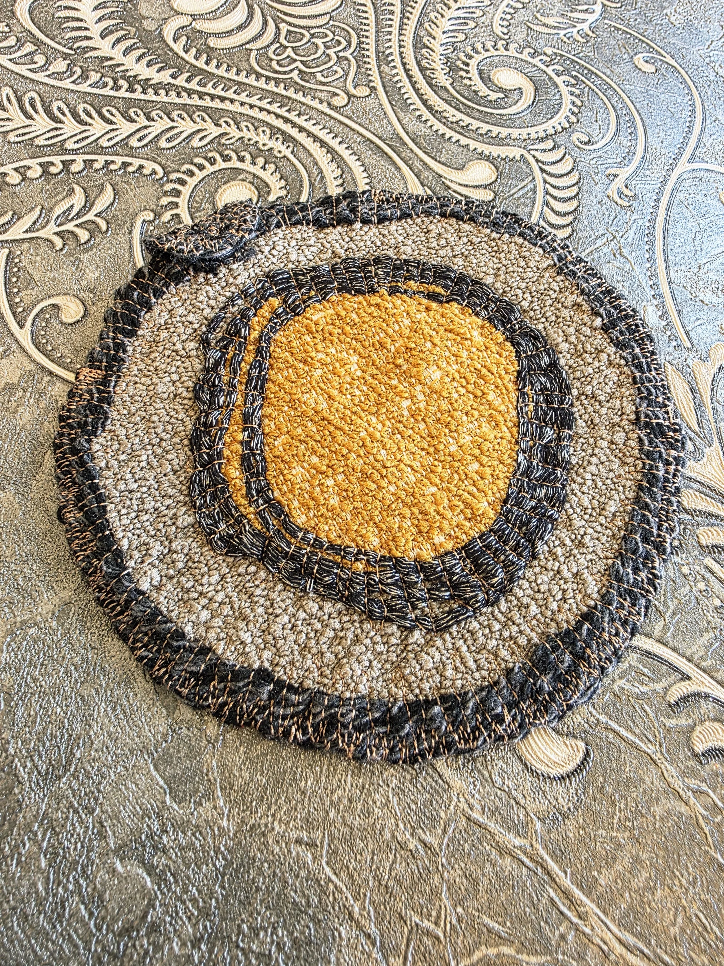 Handmade Round Fabric Pouch