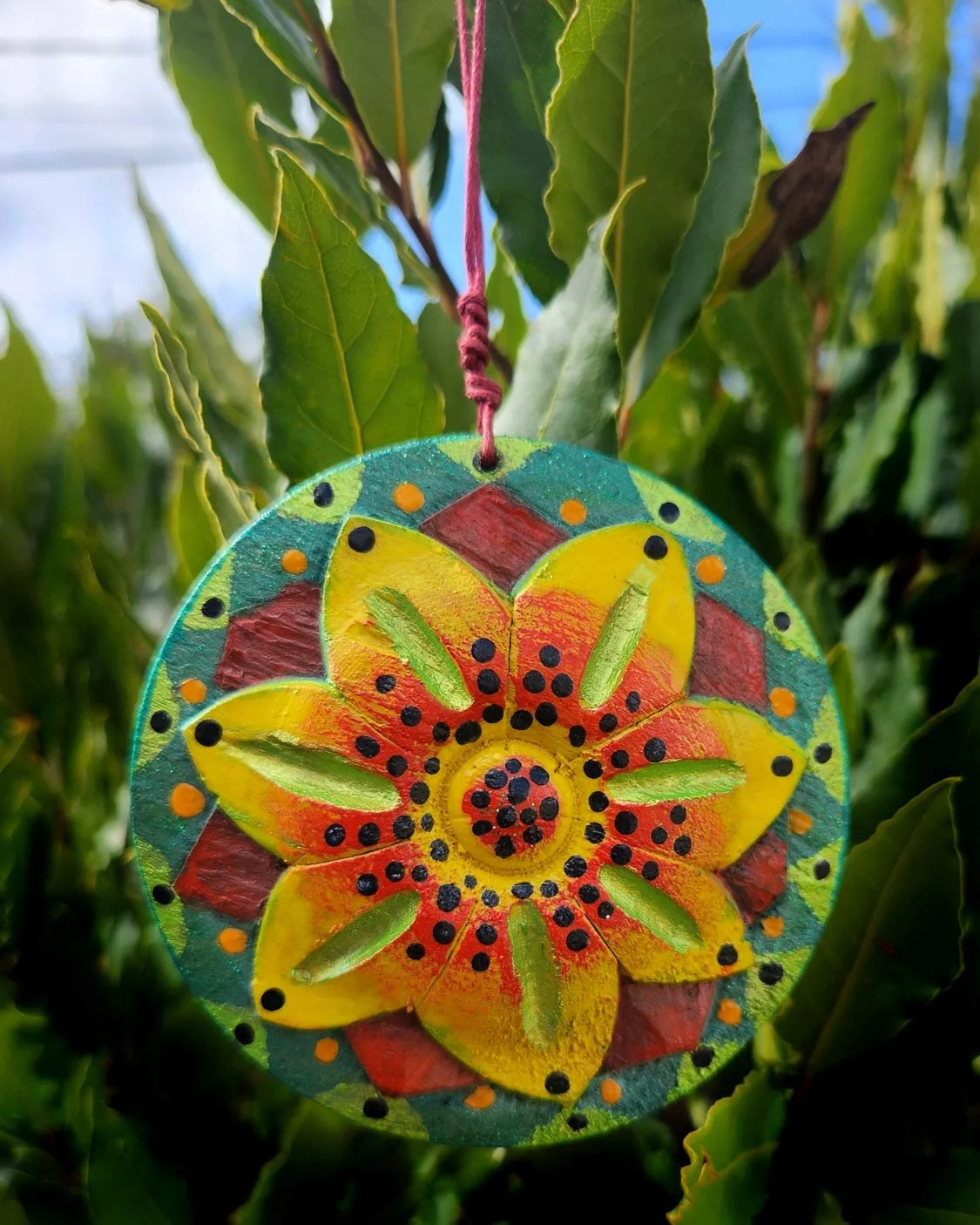 Flower ... Wooden wall hanging
