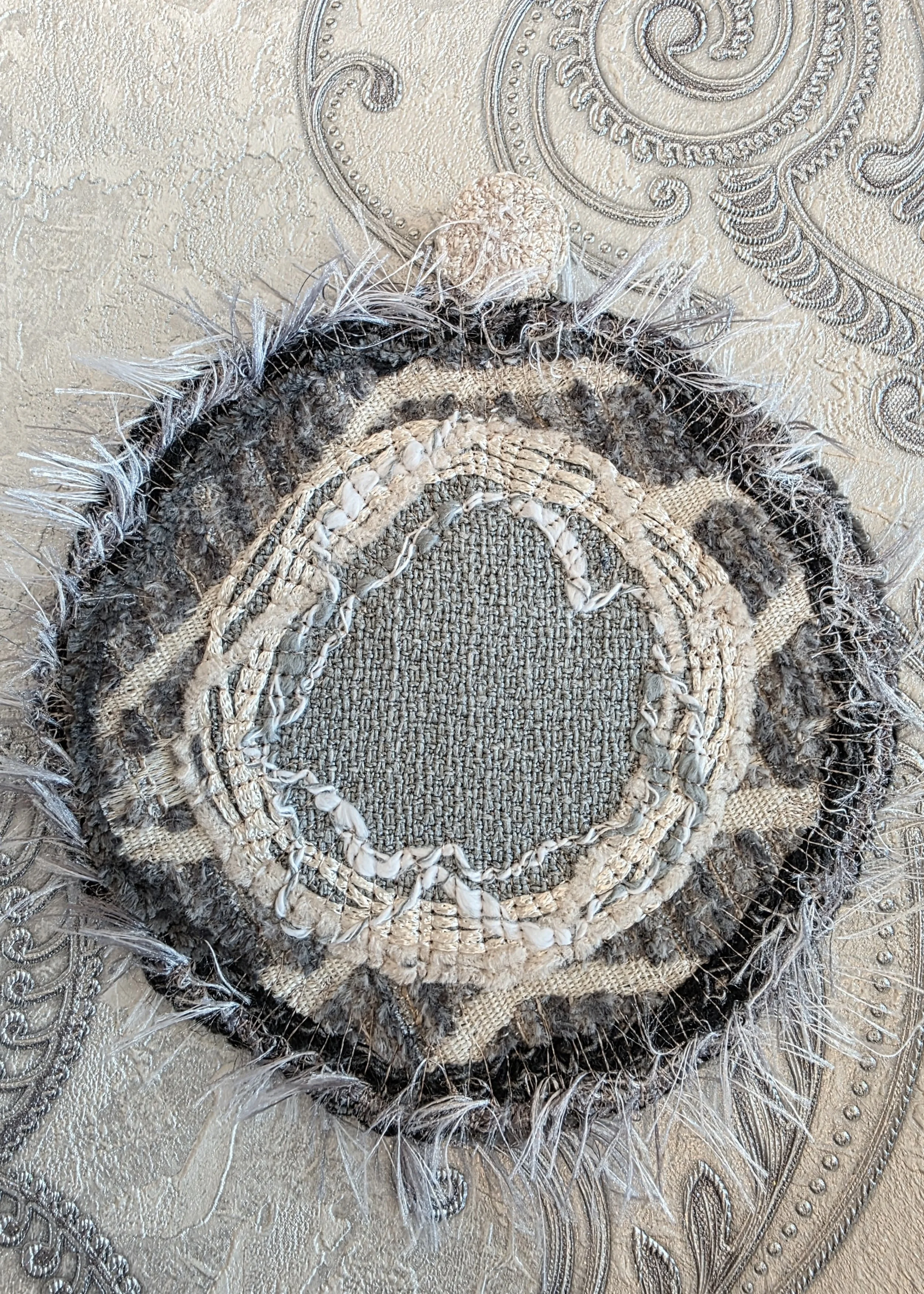 Handmade Round Fabric Pouch