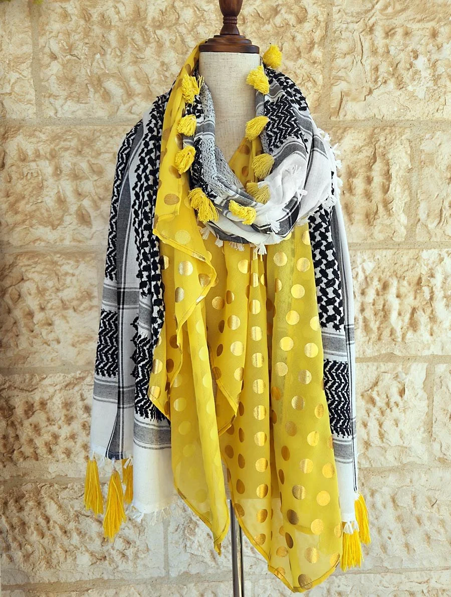 Made in Jordan, Palestinian embroidery, Jordanian embroidery, must see in Amman, best 10 shops in Amman, Keffiyeh, Jordanian scarves