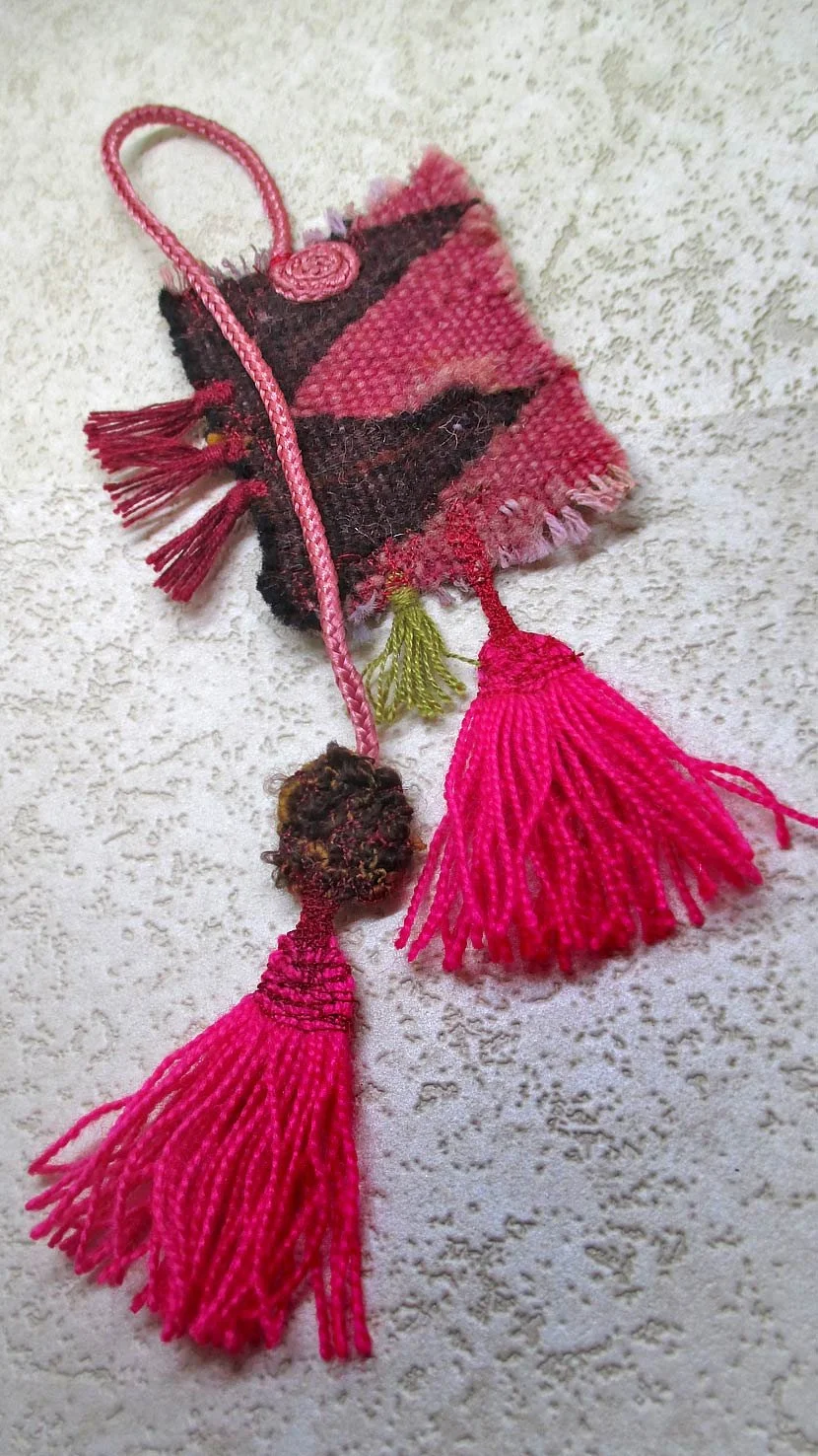 Bookmark made from a vintage handmade carpet, one of the nicest bookmarks, different materials, made in Jordan, must see in Amman