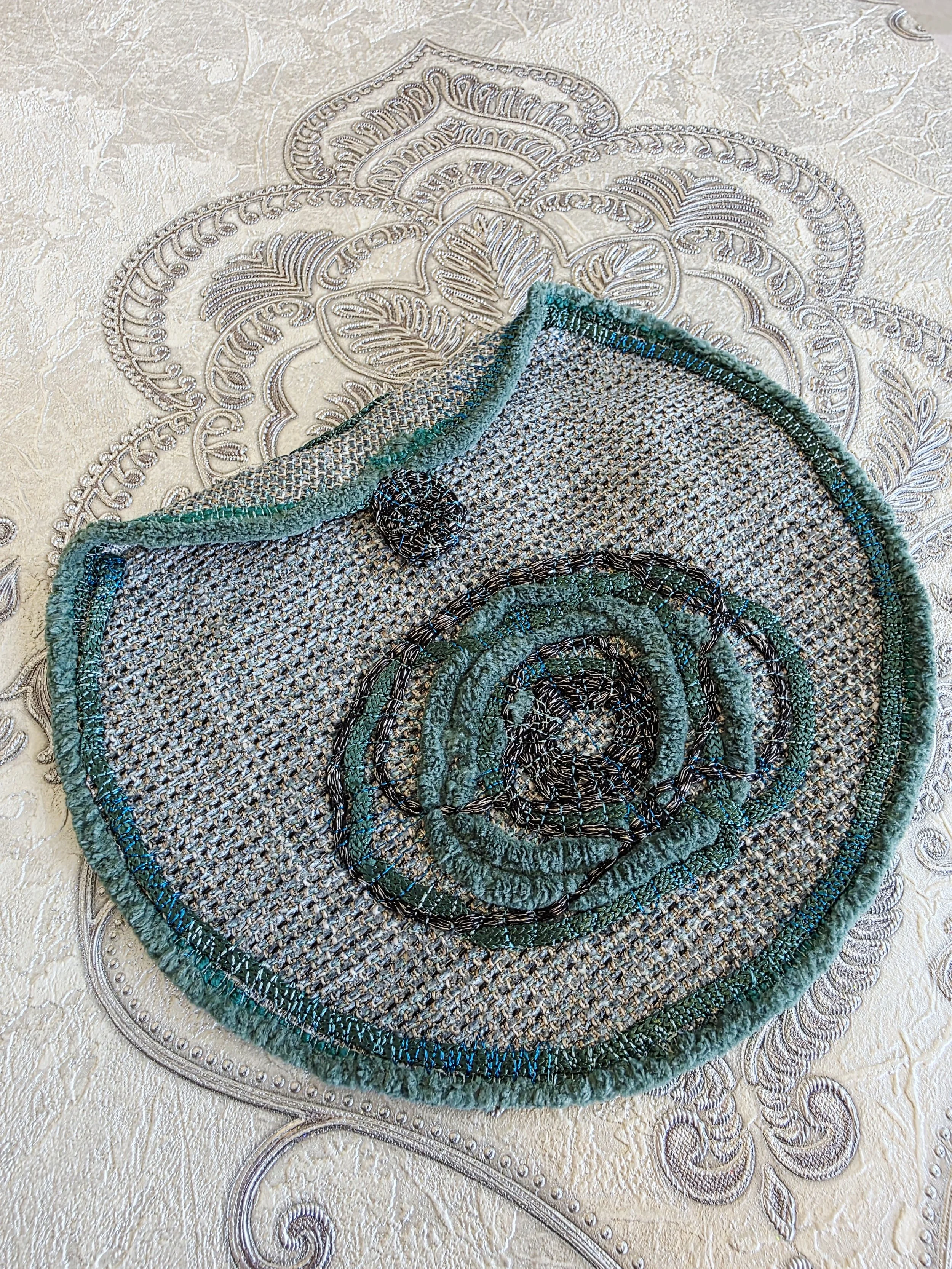 Handmade Round Fabric Pouch