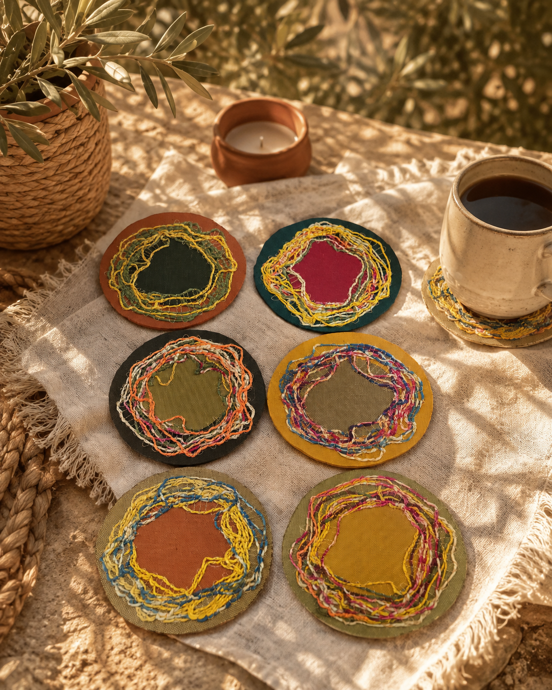 Colors of Jordan ... Handmade Coasters
