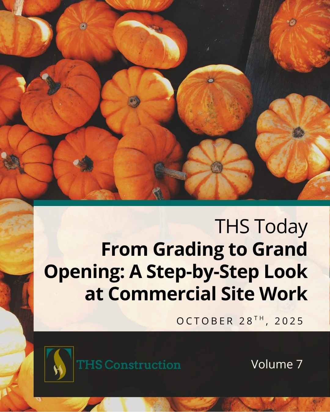 Enjoy Volume 7 - a great rainy day read for your Tuesday📚🌧
#CommericalConstruction #WeAreTHS #NewBlog #TheMoreYouKnow #SiteWork