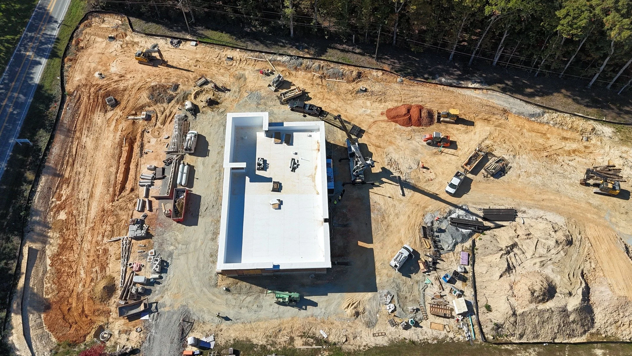 Seeing the project from above puts everything into perspective👏🔥

#CommercialBuild #Dunkin #AshlandRd #RockvilleVA