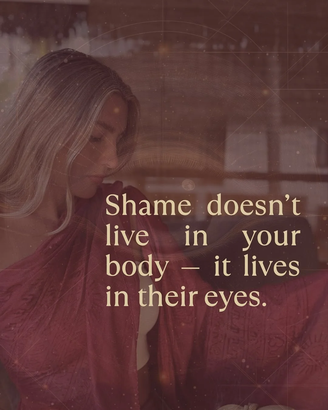 Shame doesn’t dissolve just because we “hide” it.
It lives in the body — in the tension, the freeze, the places we stopped trusting ourselves.
For many of us, especially those who have walked through abortion, loss, or experi