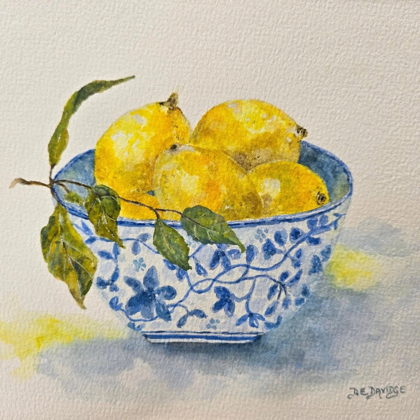 'Lemons in Blue'
Watercolour

An original watercolour of the classic lemons in a blue and white china bowl. Simplicity. Nothing else is needed.

#lemons #blueandwhitechina #stilllifepainting #original #lincolnshireartist