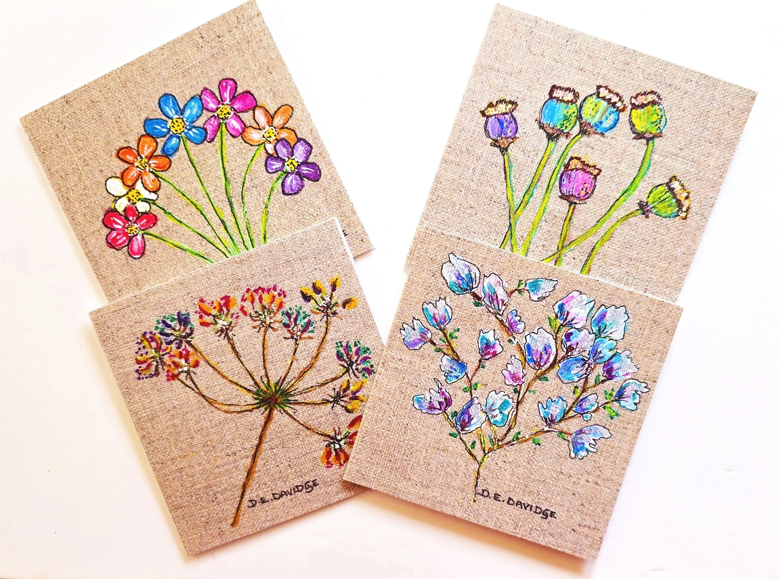 Set of Four Notelets