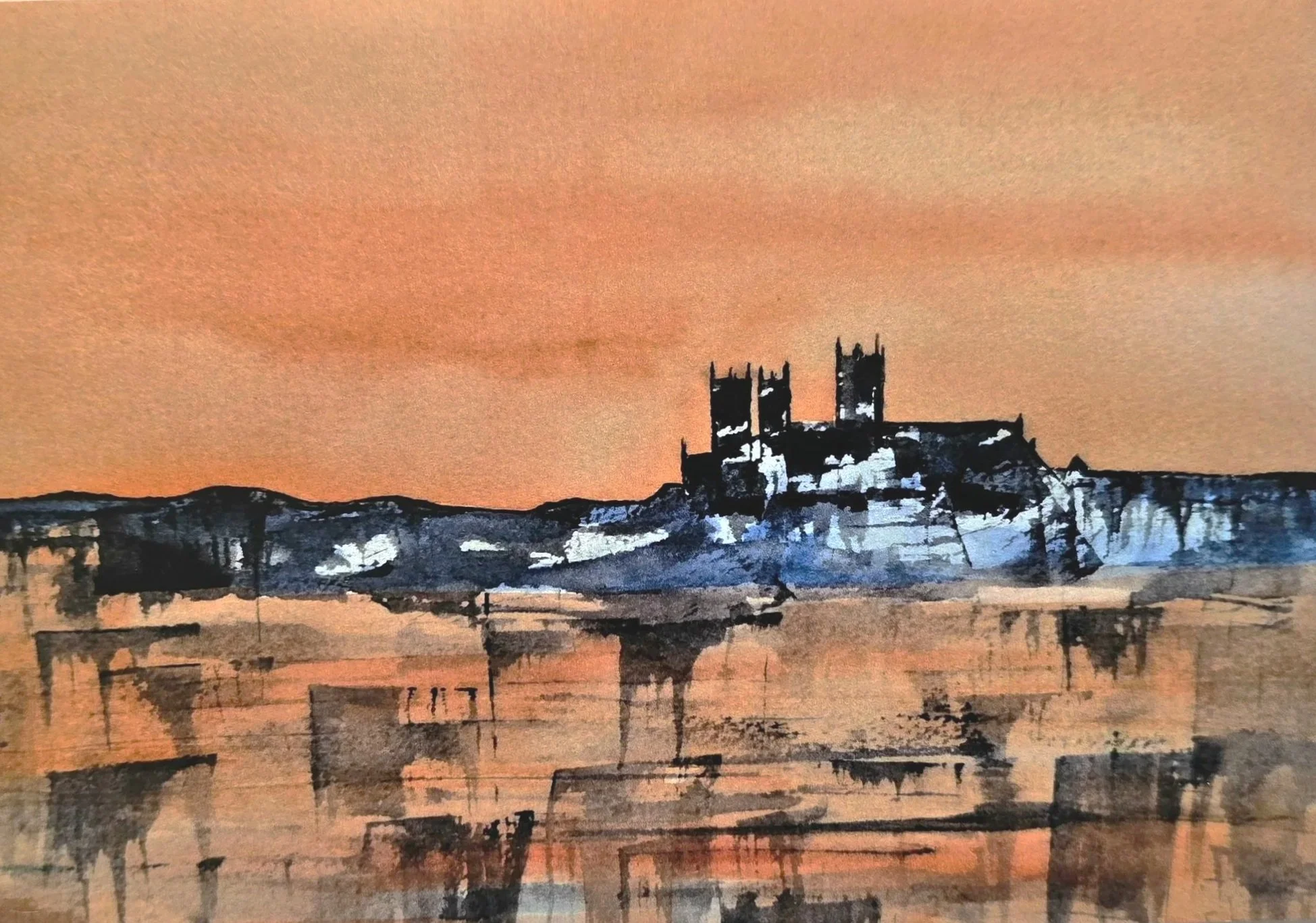 Evening Glow, Lincoln Cathedral