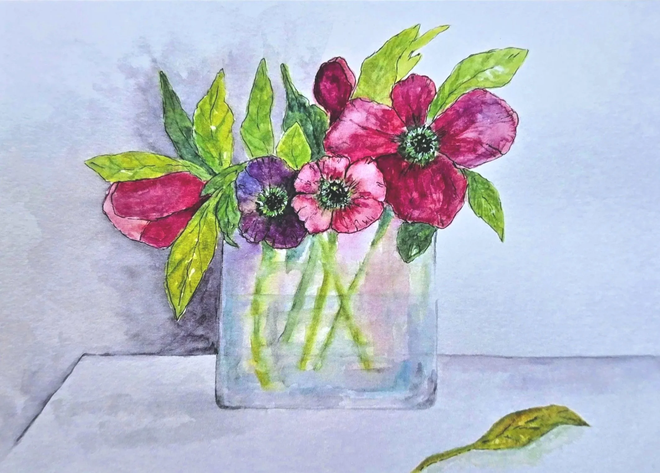 Vase of Anemones