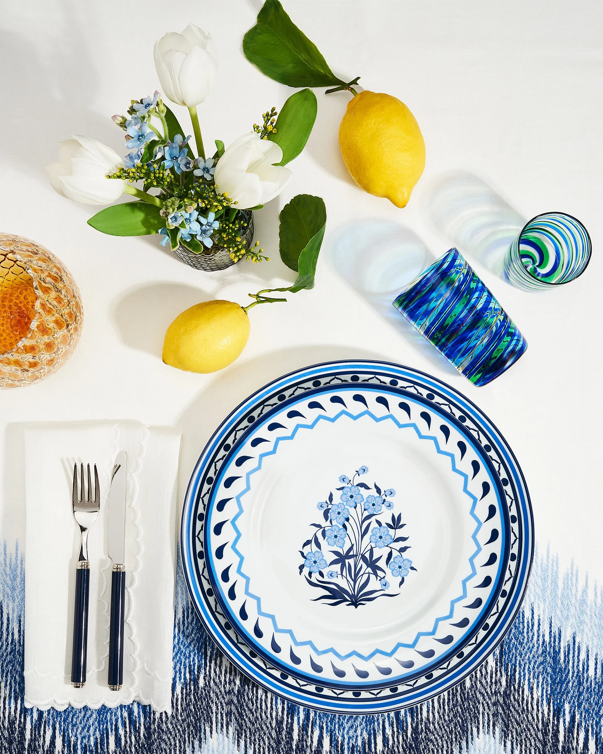 Still life creativo per Aquazzura Home collezione Jaipur
