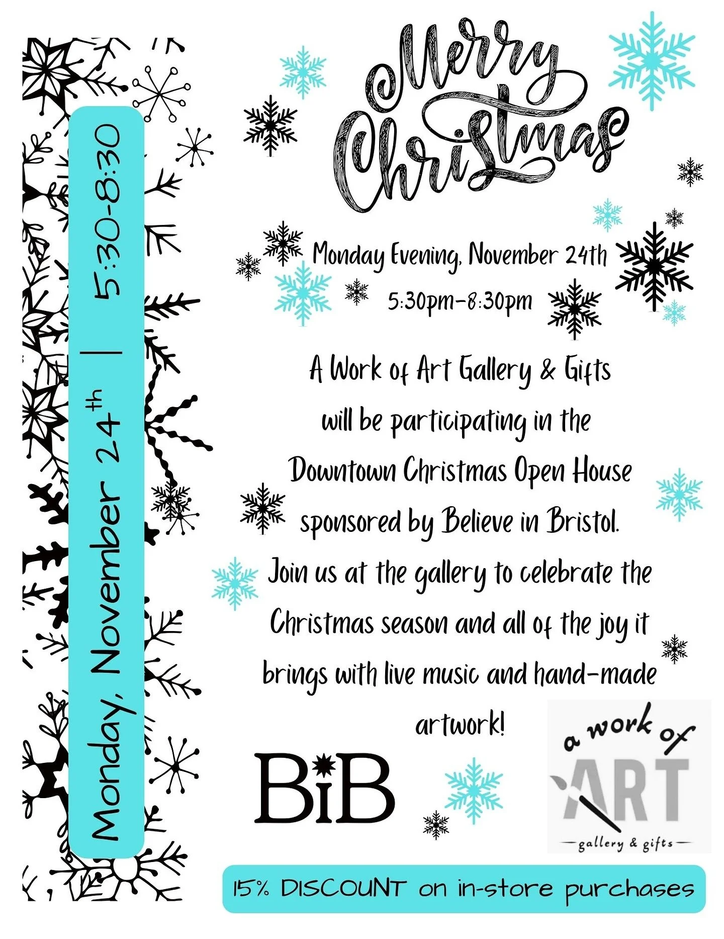 Get excited!!!! It&rsquo;s almost Christmas and Nov 24th will be a great time to come out to the gallery and do some shopping! Plus 15% off all pieces in the gallery 🎅🏻🛍️ #art #abstract #gallery #bristol #christmas #holiday