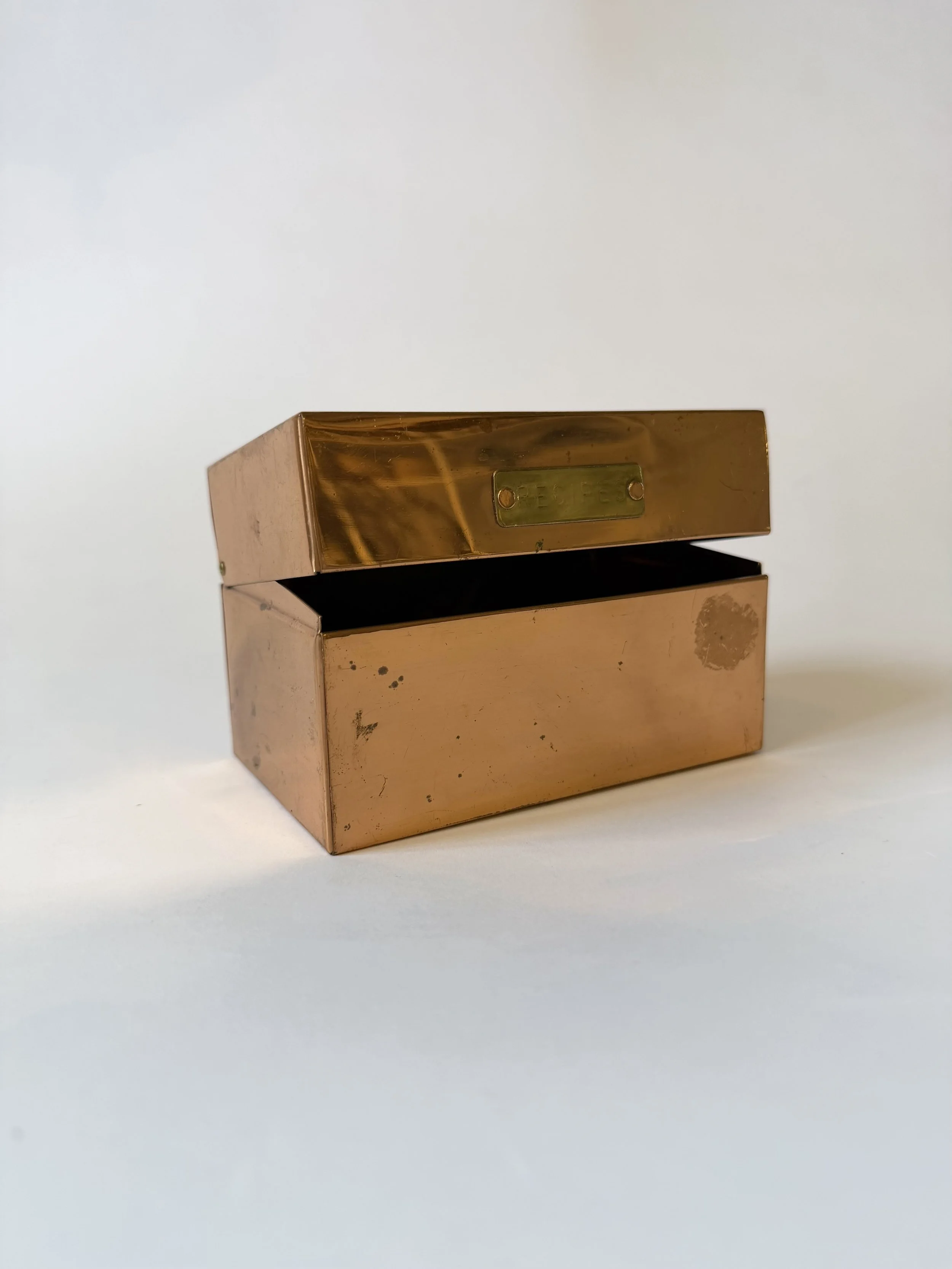 Copper Recipe Box