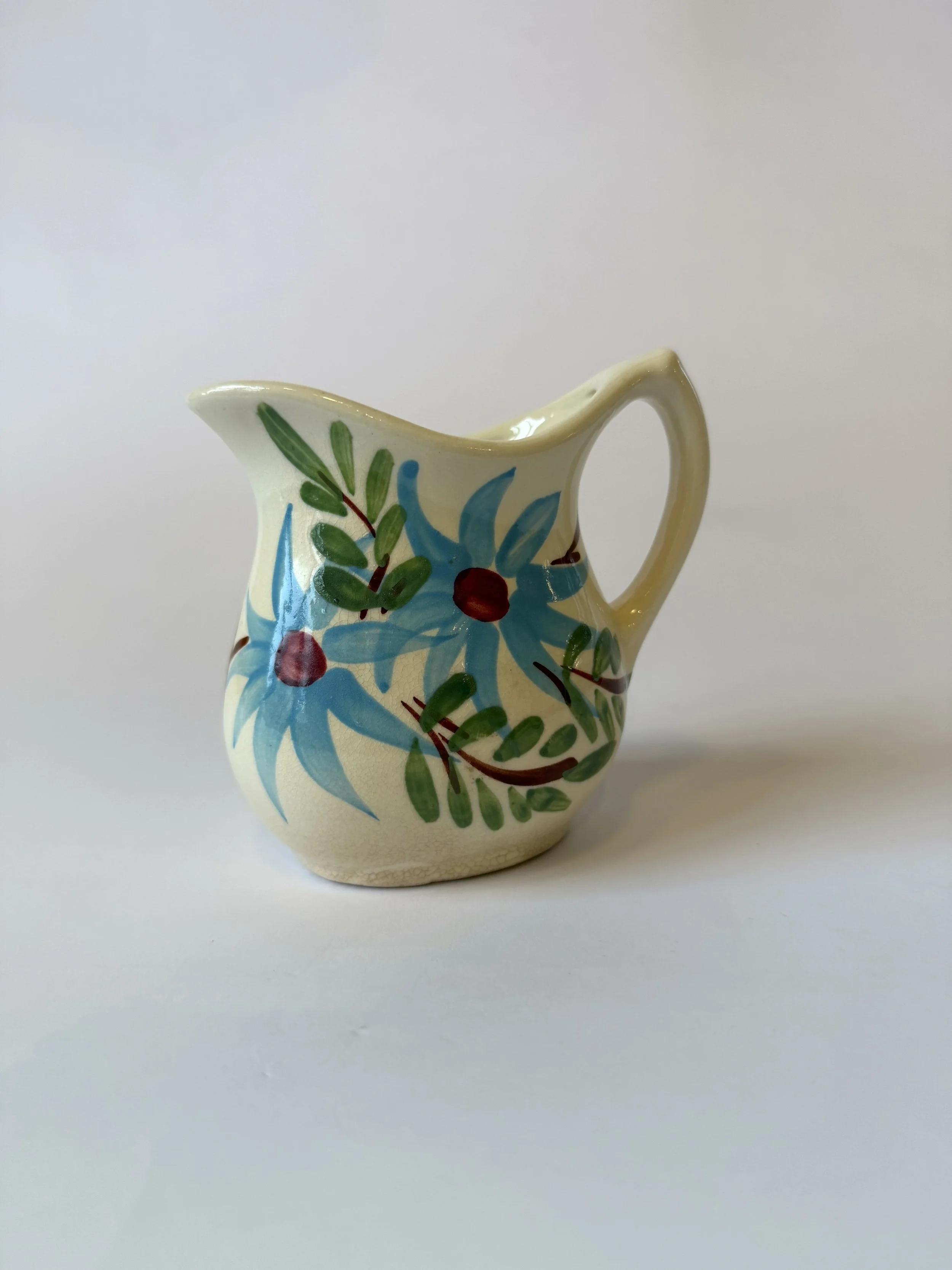 Hand Painted Floral Pitcher