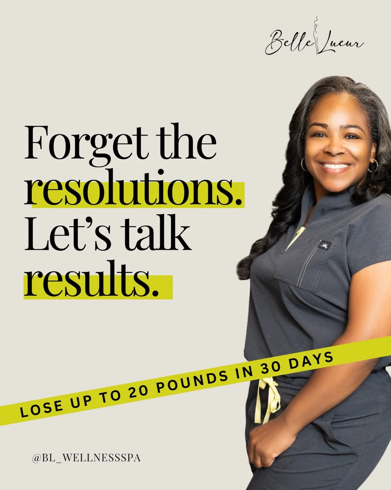 Summer bodies are made in the winter, with a plan, and a provider who knows what they&rsquo;re doing. At Belle Lueur, our clients are shedding up to 20 pounds in 30 days through medically supervised programs tailored to your body.

🗓 Book your consu