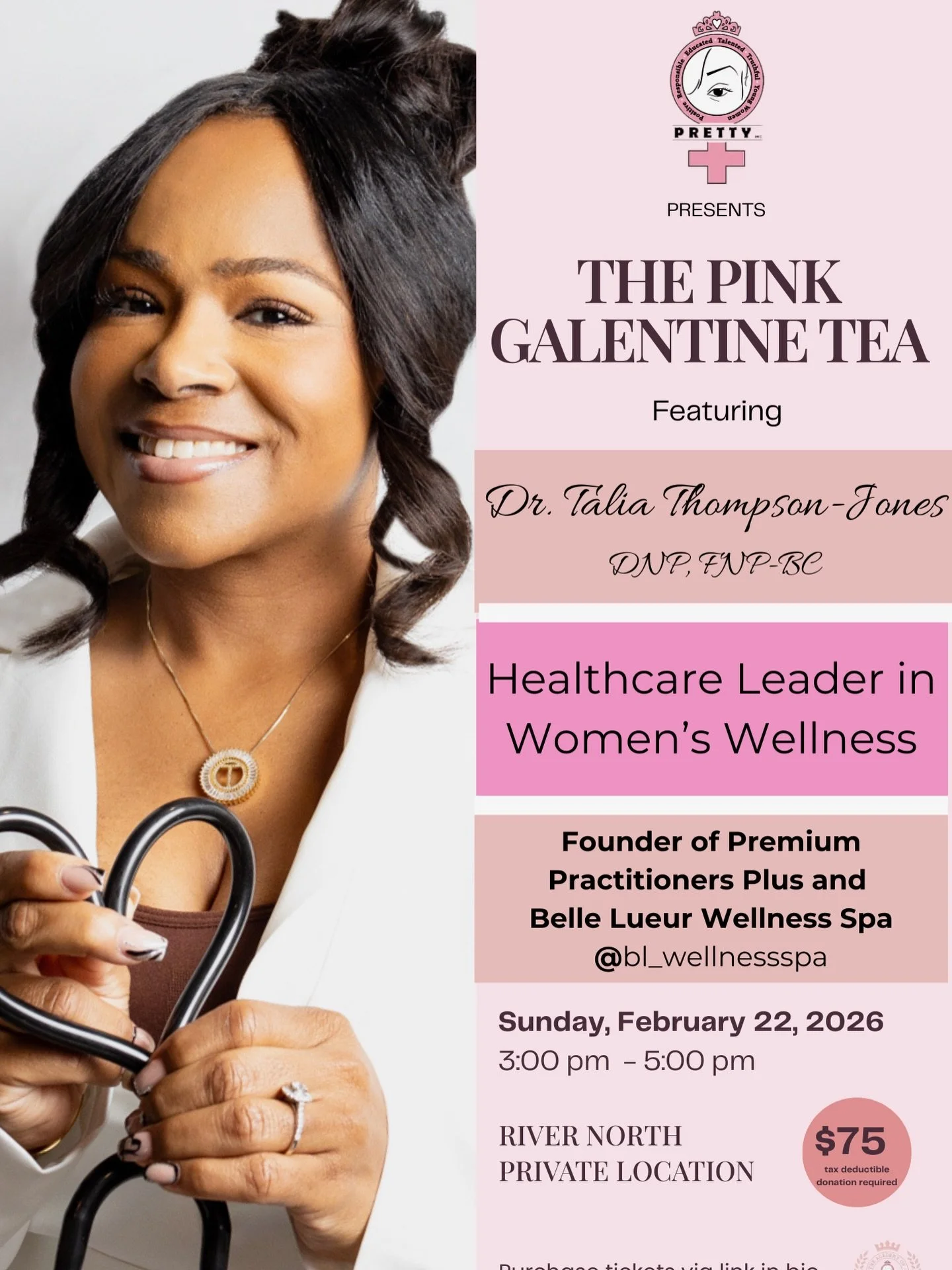 ✨ Honored to be featured at The Pink Galentine Tea hosted by Pretty Inc 💗
Join us for an elevated afternoon of sisterhood, wellness, and purpose in the heart of River North.

🗓 Sunday, Feb 22, 2026
🕒 3PM&ndash;5PM
📍 River North (Private Location)