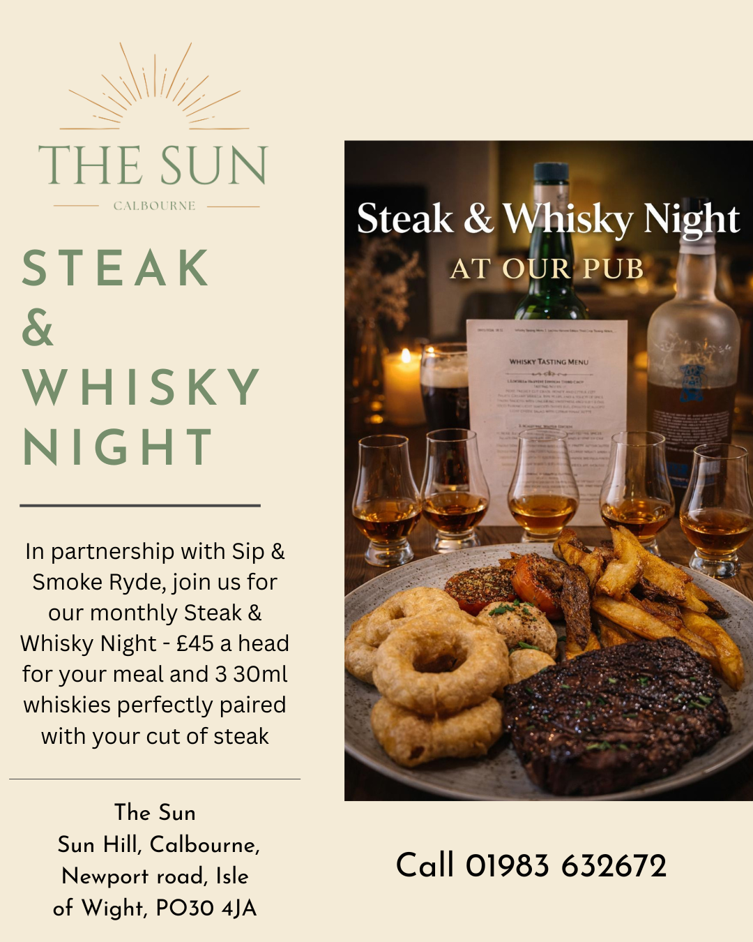Steak & Whisky Night March