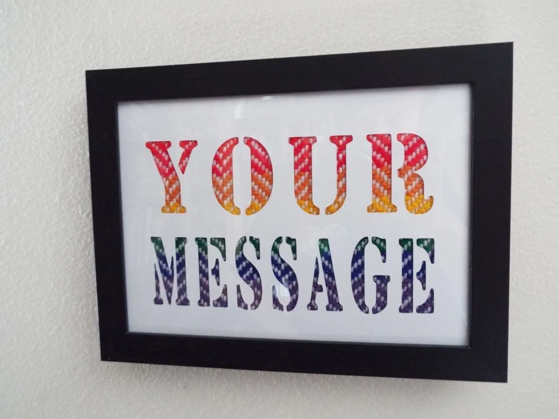 Framed Pride flag: Custom
