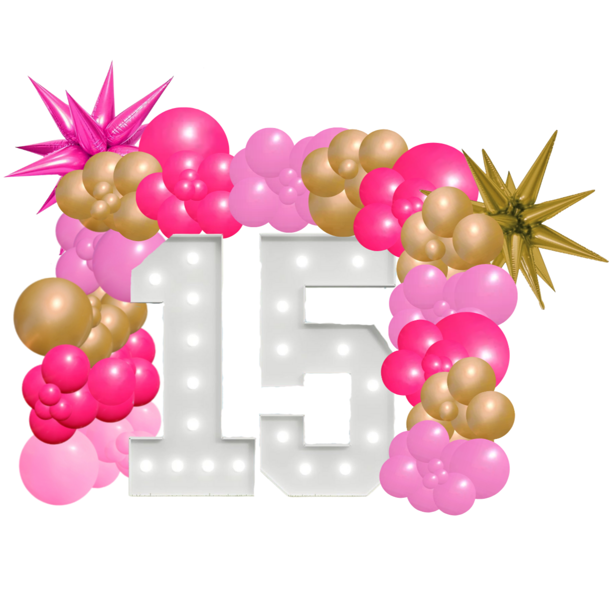 Custom balloon garlands to match any theme, color, or celebration.
